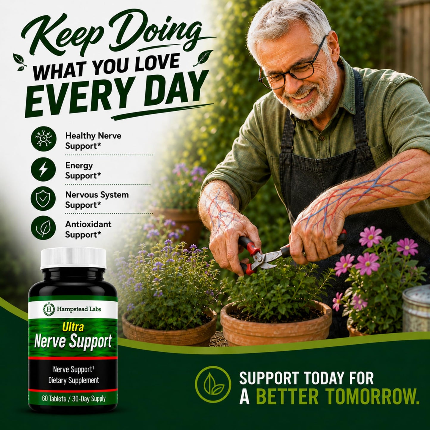 Hampstead Labs Ultra Nerve Support Capsule 1 Count