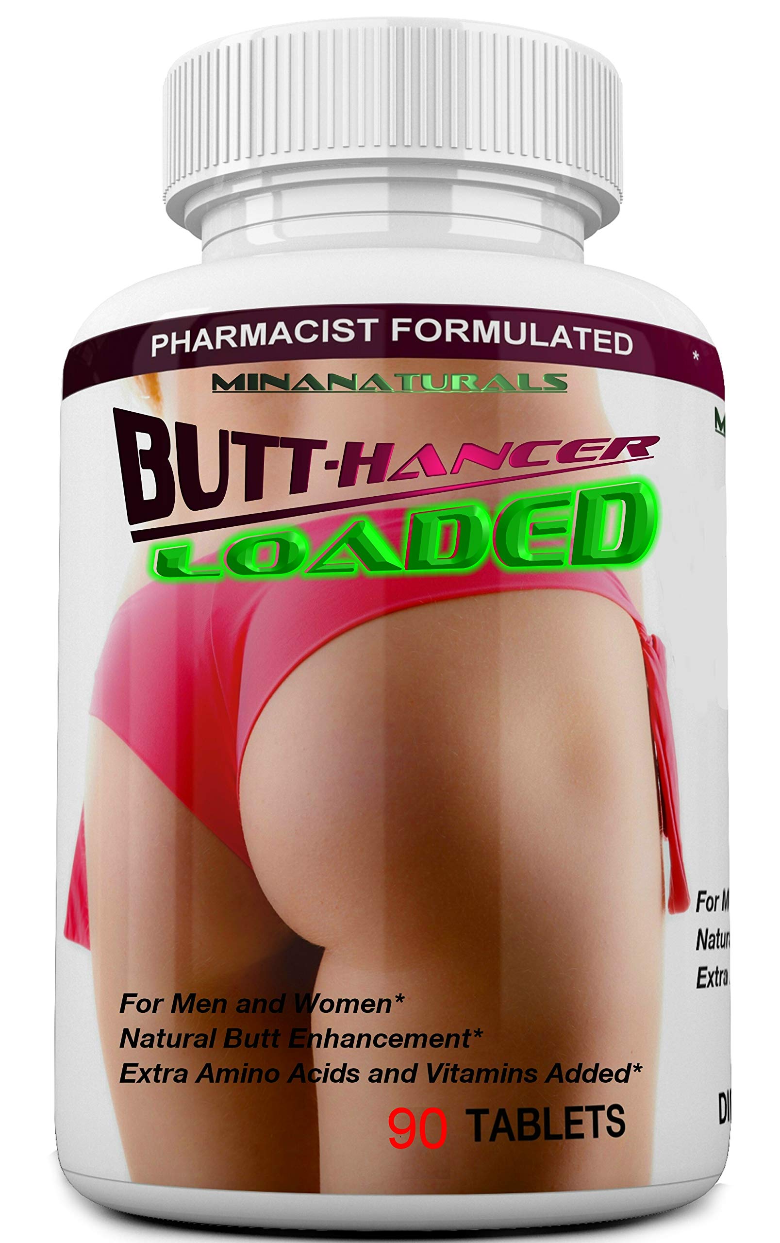 MINANATURALS BUTTHANCER Loaded Natural Butt Enlargement & Butt Enhancement Pills, Tablet, 1 Count