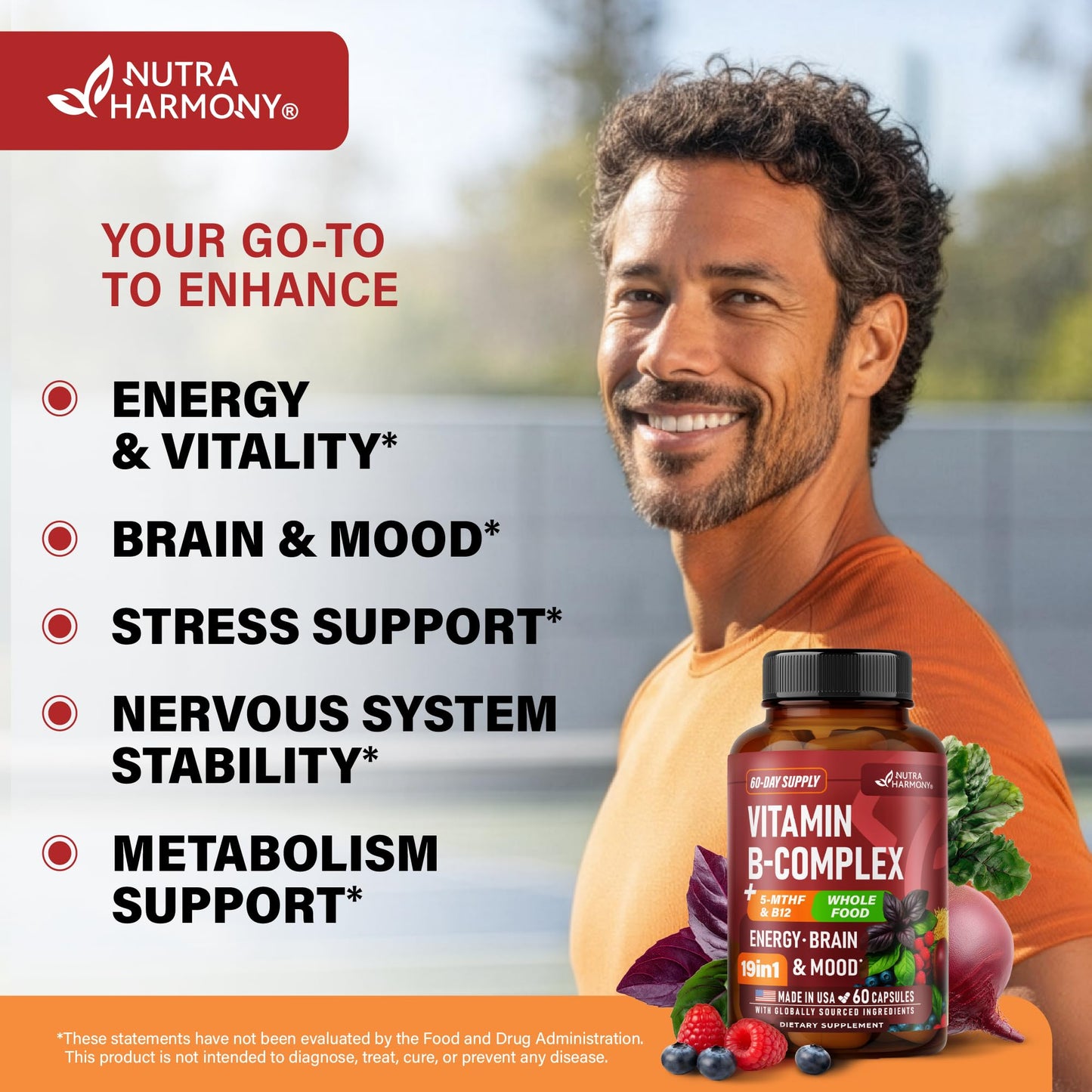 NUTRAHARMONY Vitamin B Complex Capsule 60 Capsules