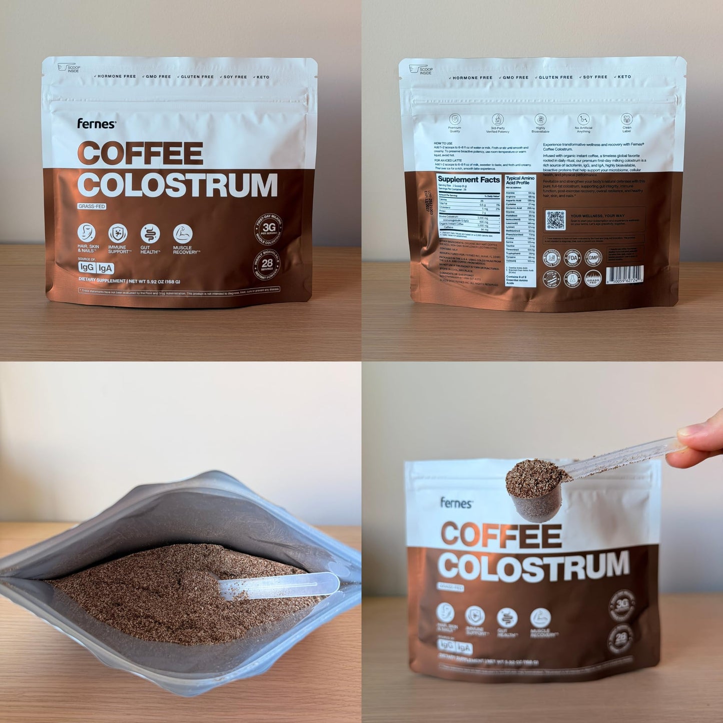 Fernes Coffee Colostrum Powder, 5.92 oz