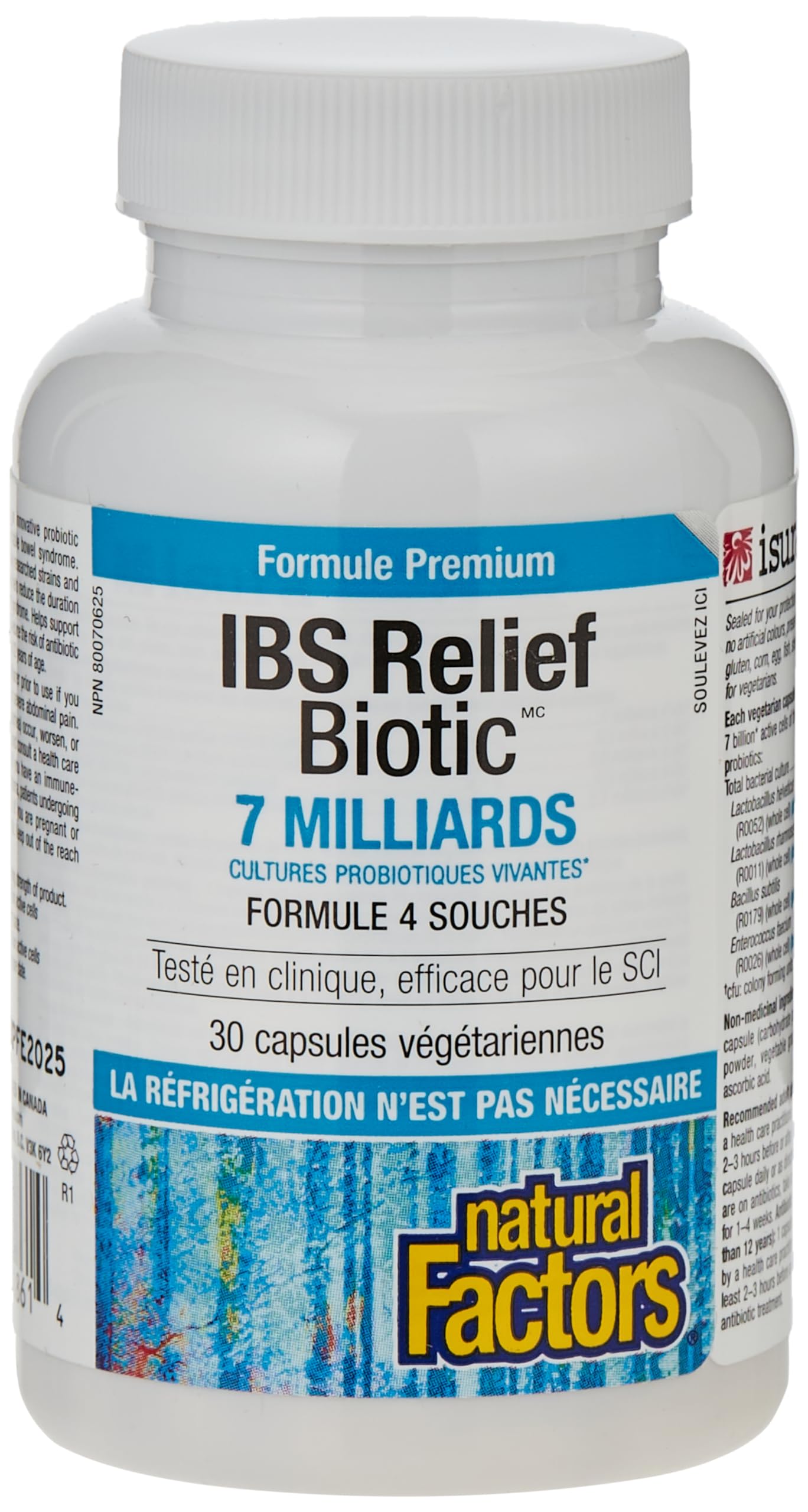 Natural Factors IBS Relief Biotic Probiotic 30 Capsules