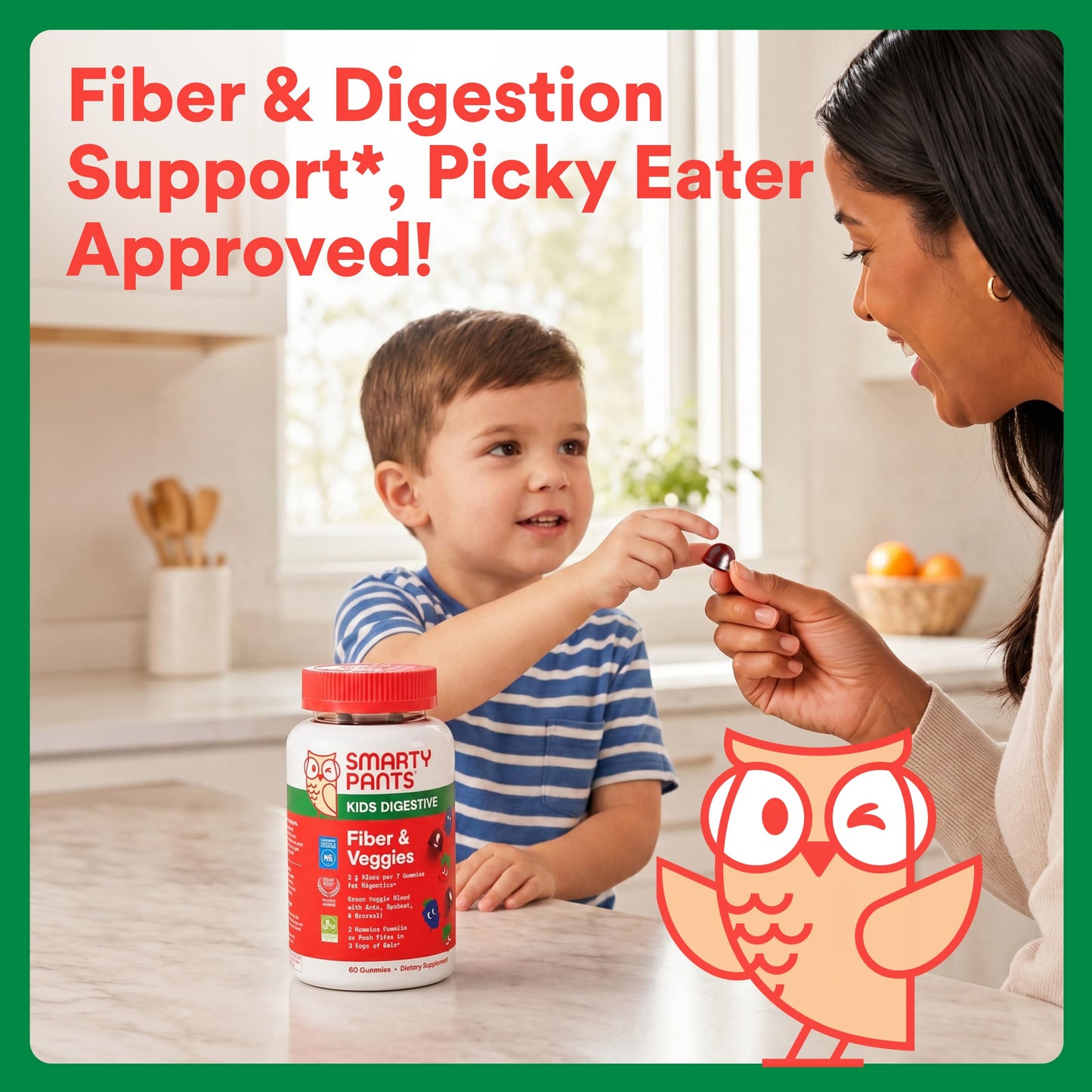 SmartyPants Kids Fiber & Veggies Gummies 1 Count