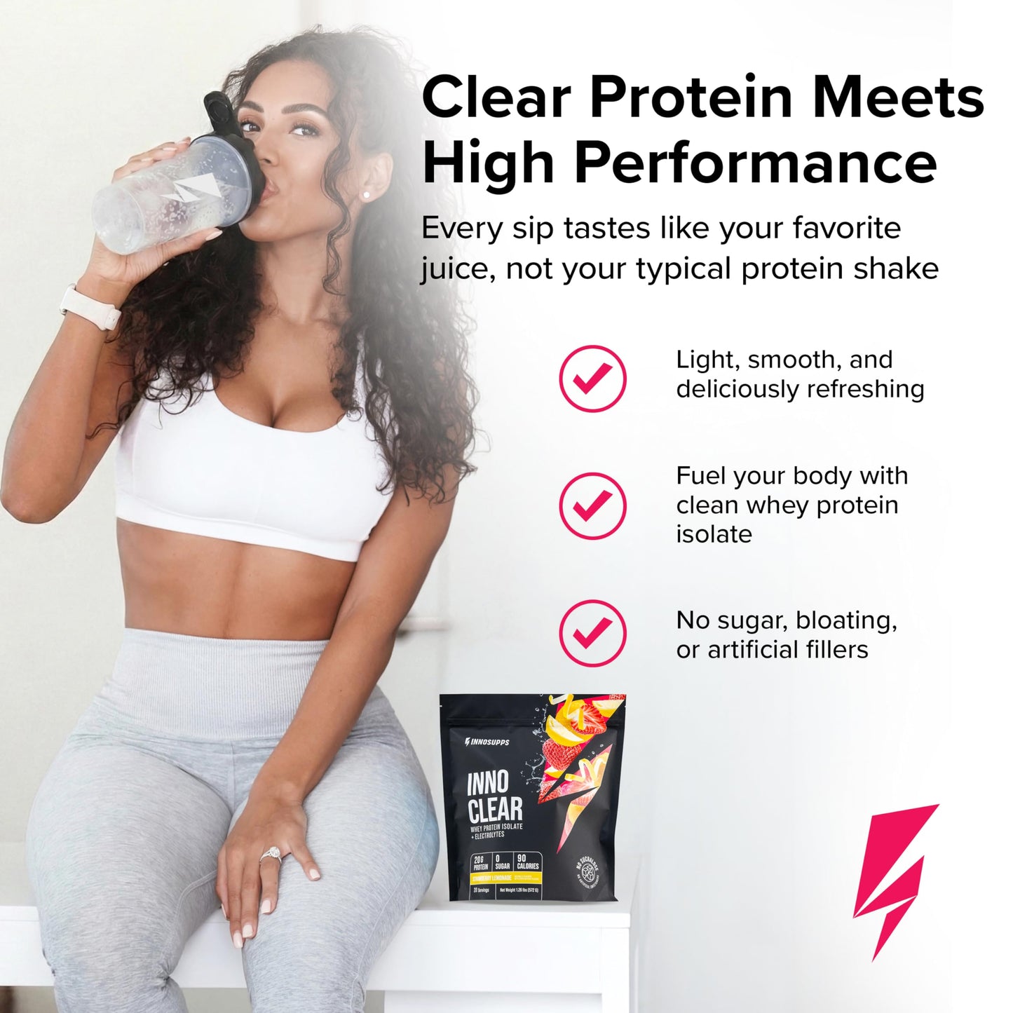 InnoSupps Inno Clear Whey Protein Powder 1.24 Pound
