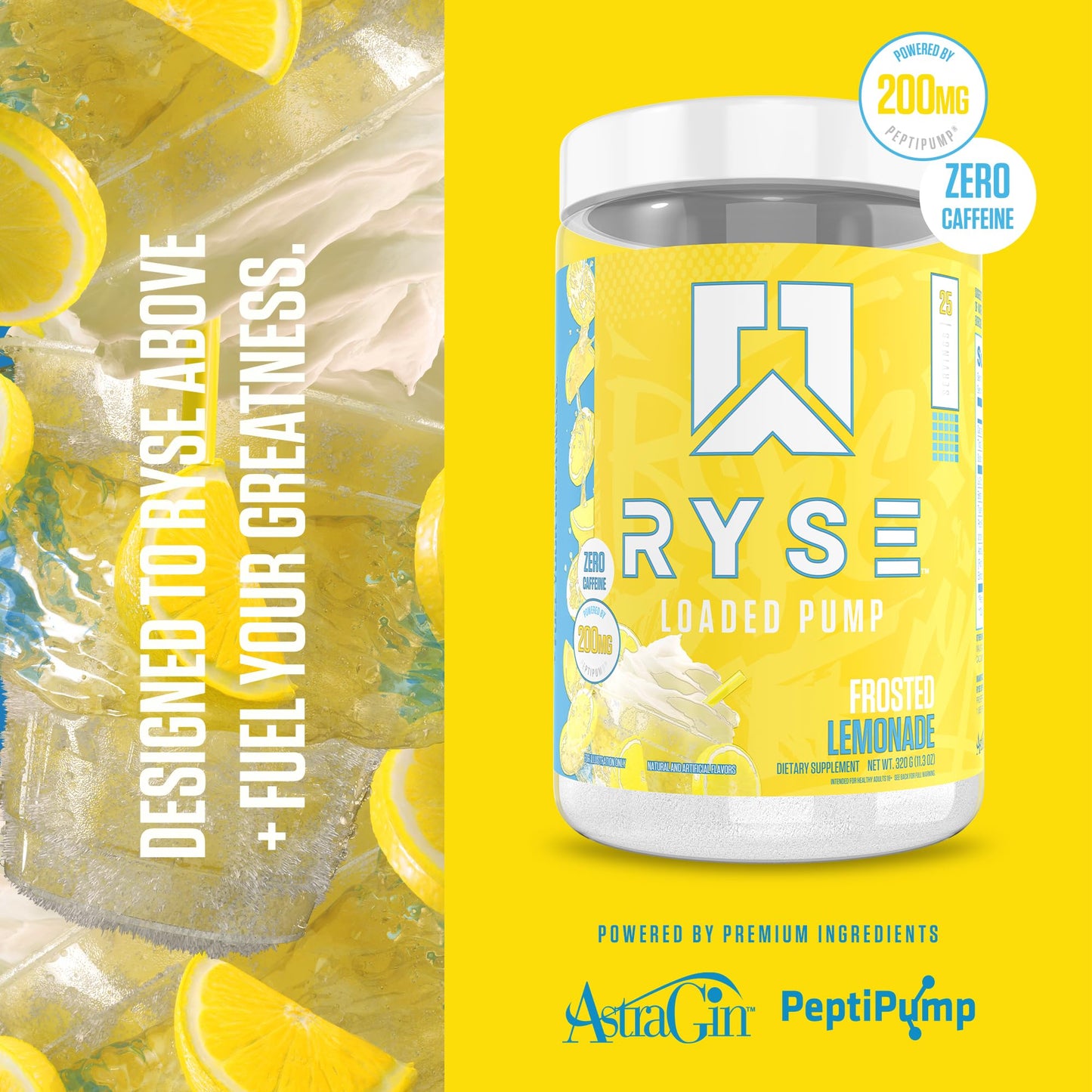 RYSE Up Supplements Ryse Loaded Pump Pre Workout Powder 11.3 Ounce