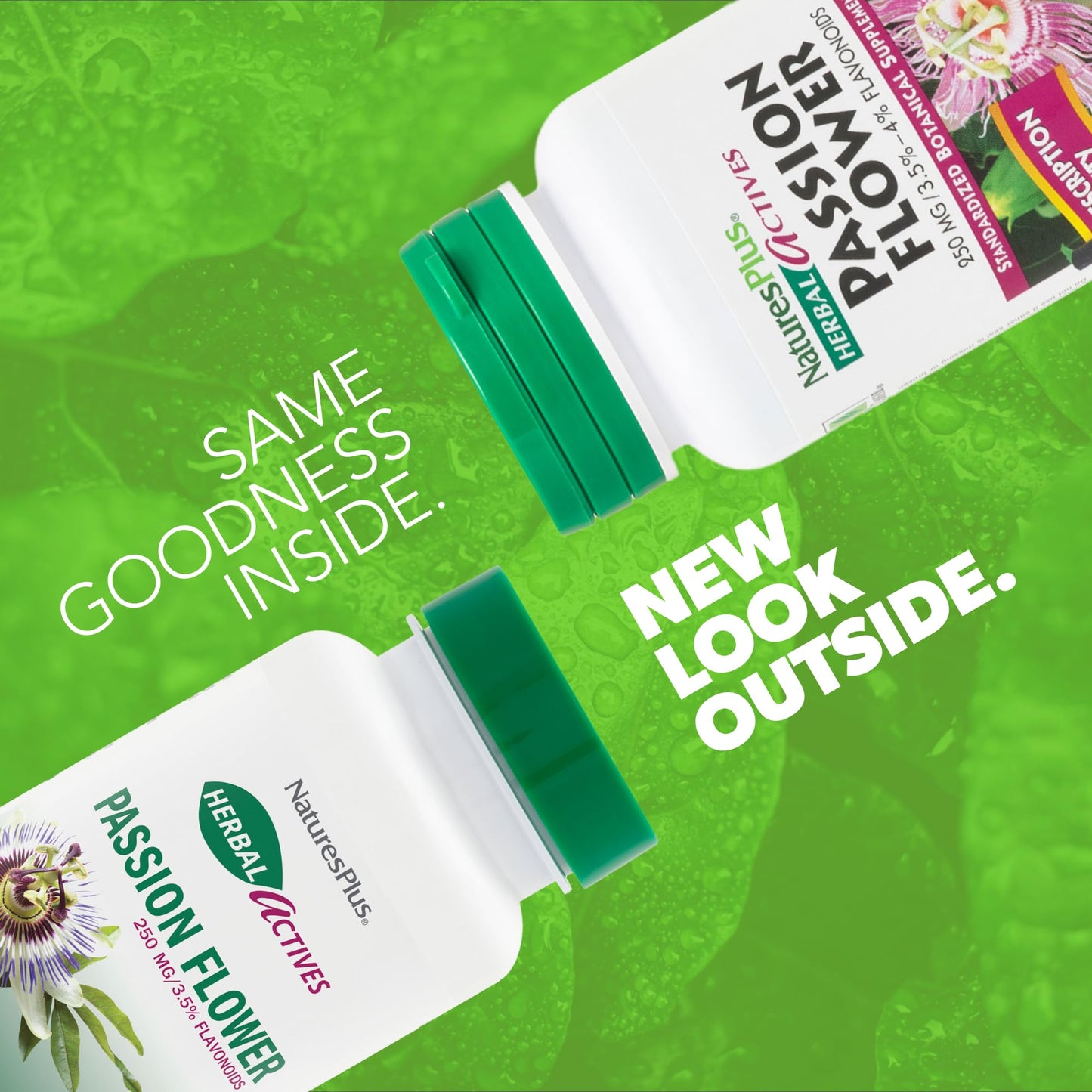 NaturesPlus Herbal Actives Passion Flower 250 mg 60 Capsules
