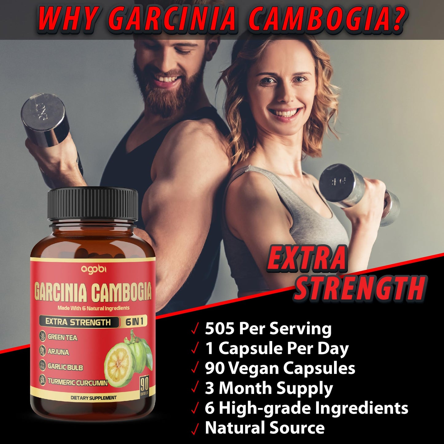 agobi Garcinia Cambogia Capsules 90 Count