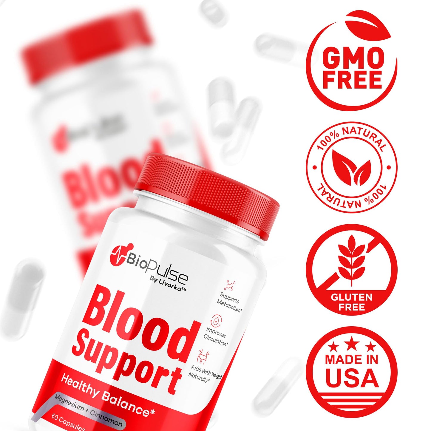 LIVORKA BioPulse Support Advanced Supplement Capsules 120 Capsules