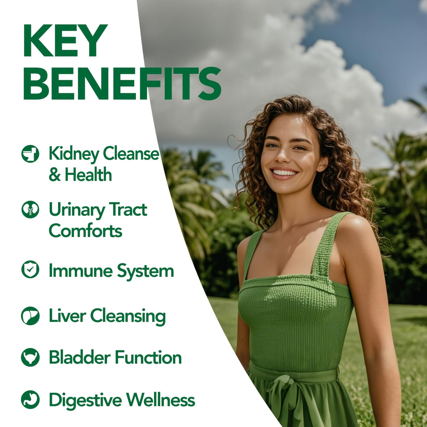 MEGNETA Kidney and Bladder Support Supplement with Cranberry, Astragalus, Nettle Leaf, Artichoke, Capsules, 120 Count