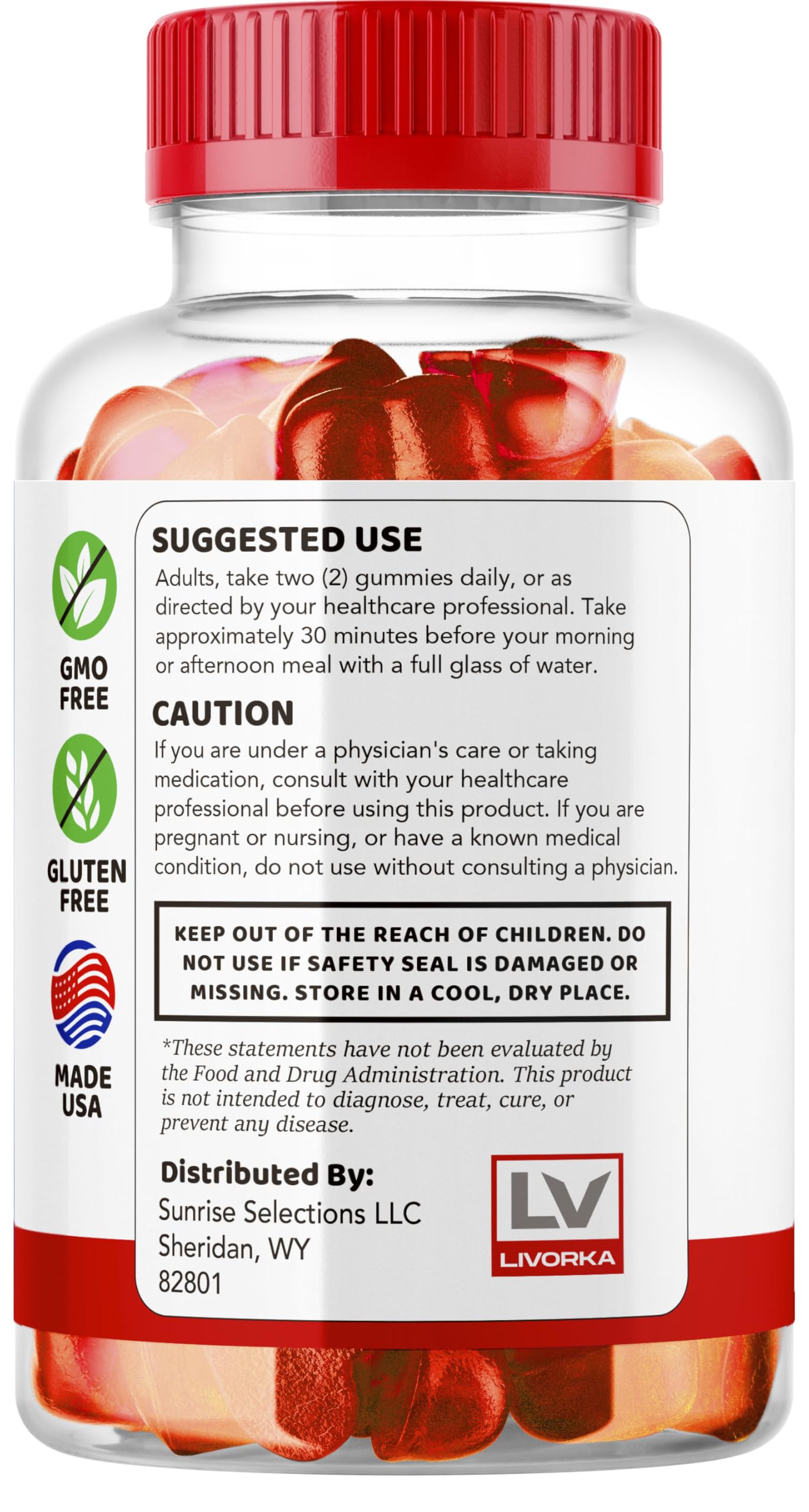 LIVORKA Alpha Surge for Men Gummies 60 Count