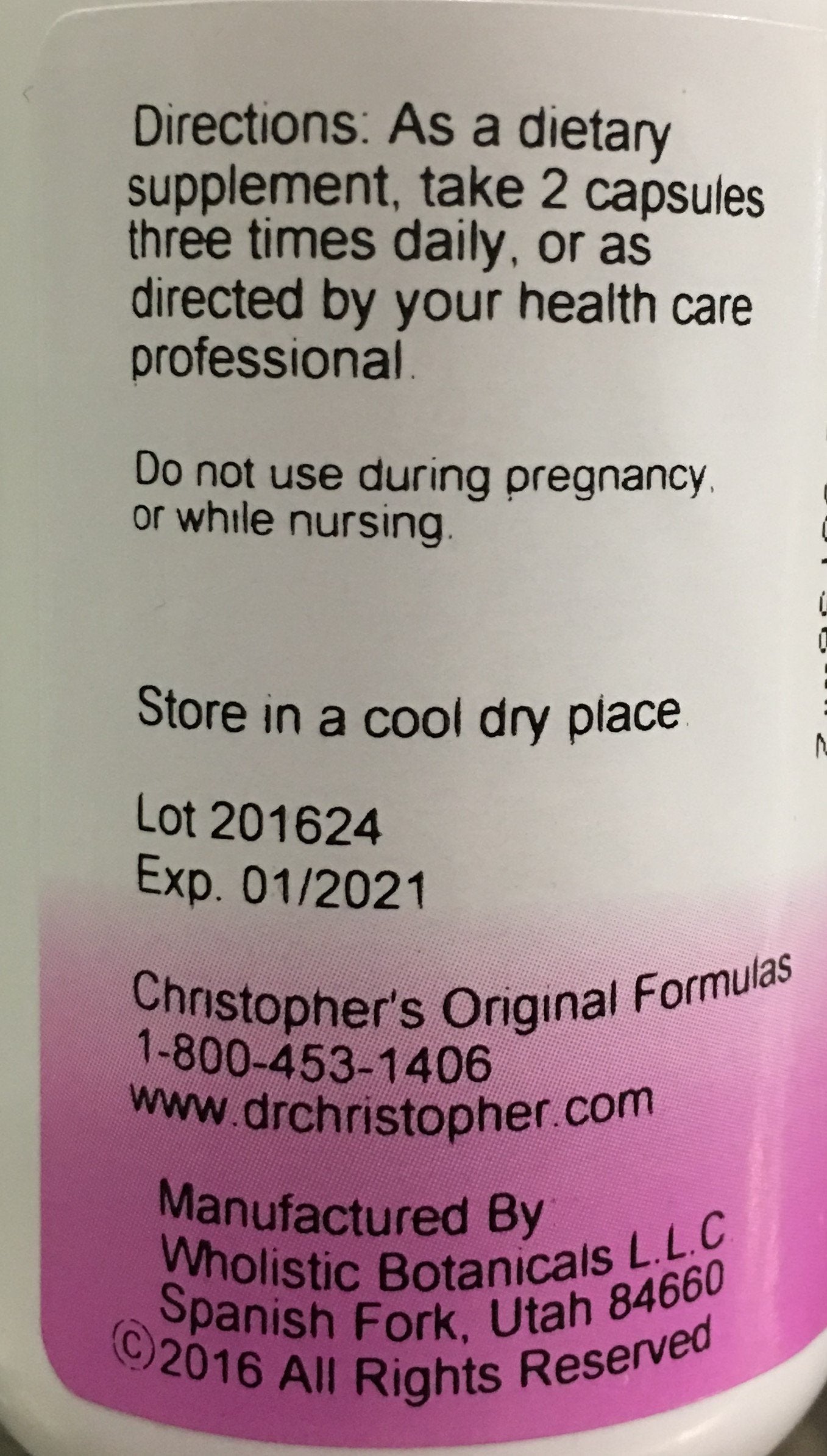 Christopher's Original Formulas Kelp 100 Capsules