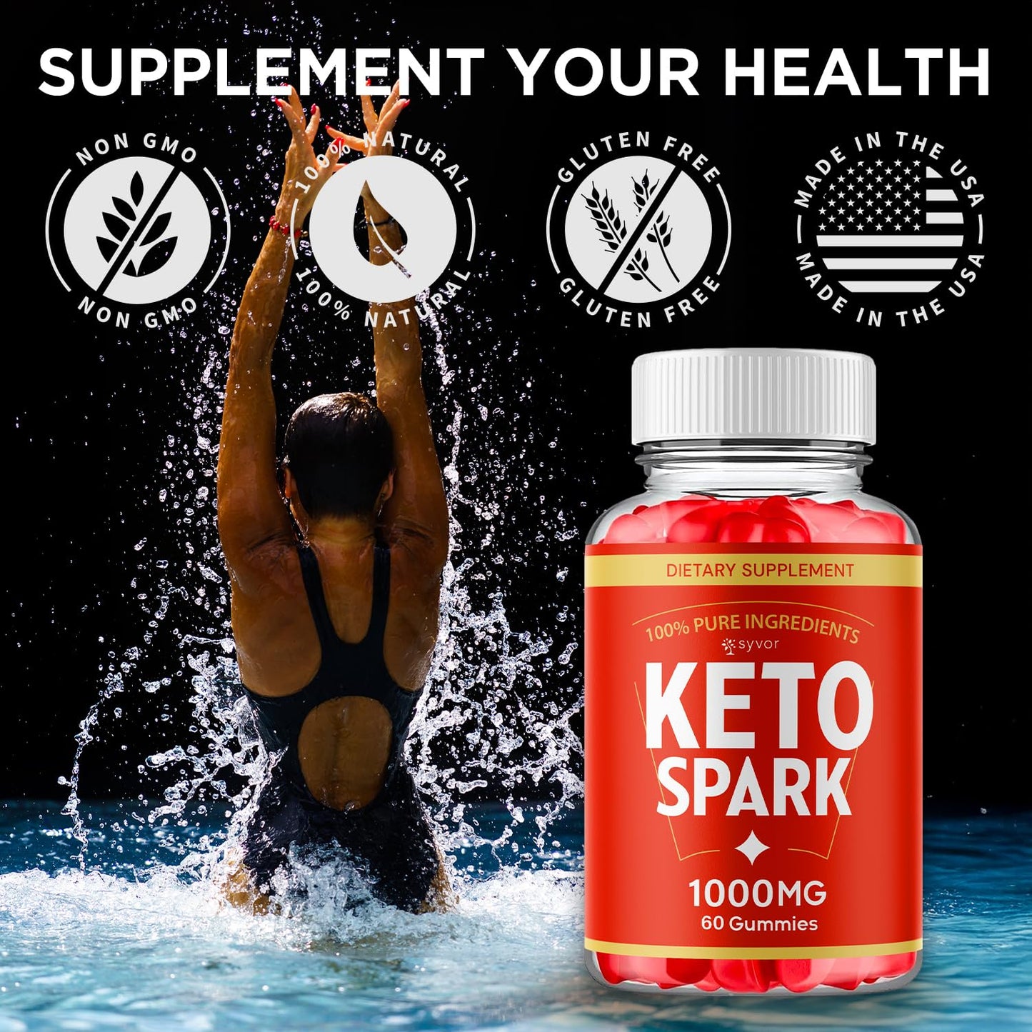 Syvor Keto Spark Gummies 180 Gummies