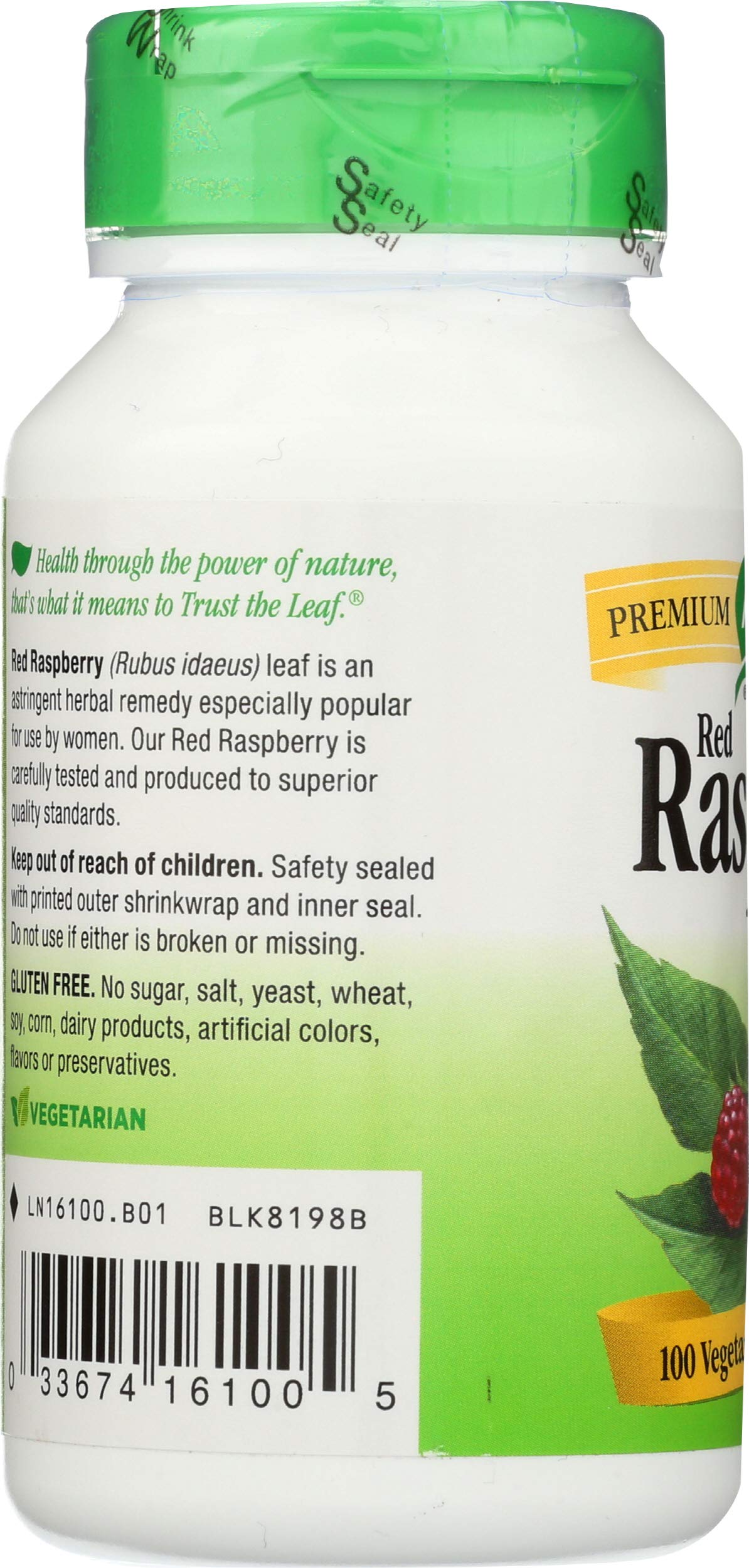 Nature's Way Red Raspberry Leaves Capsules 100 Count