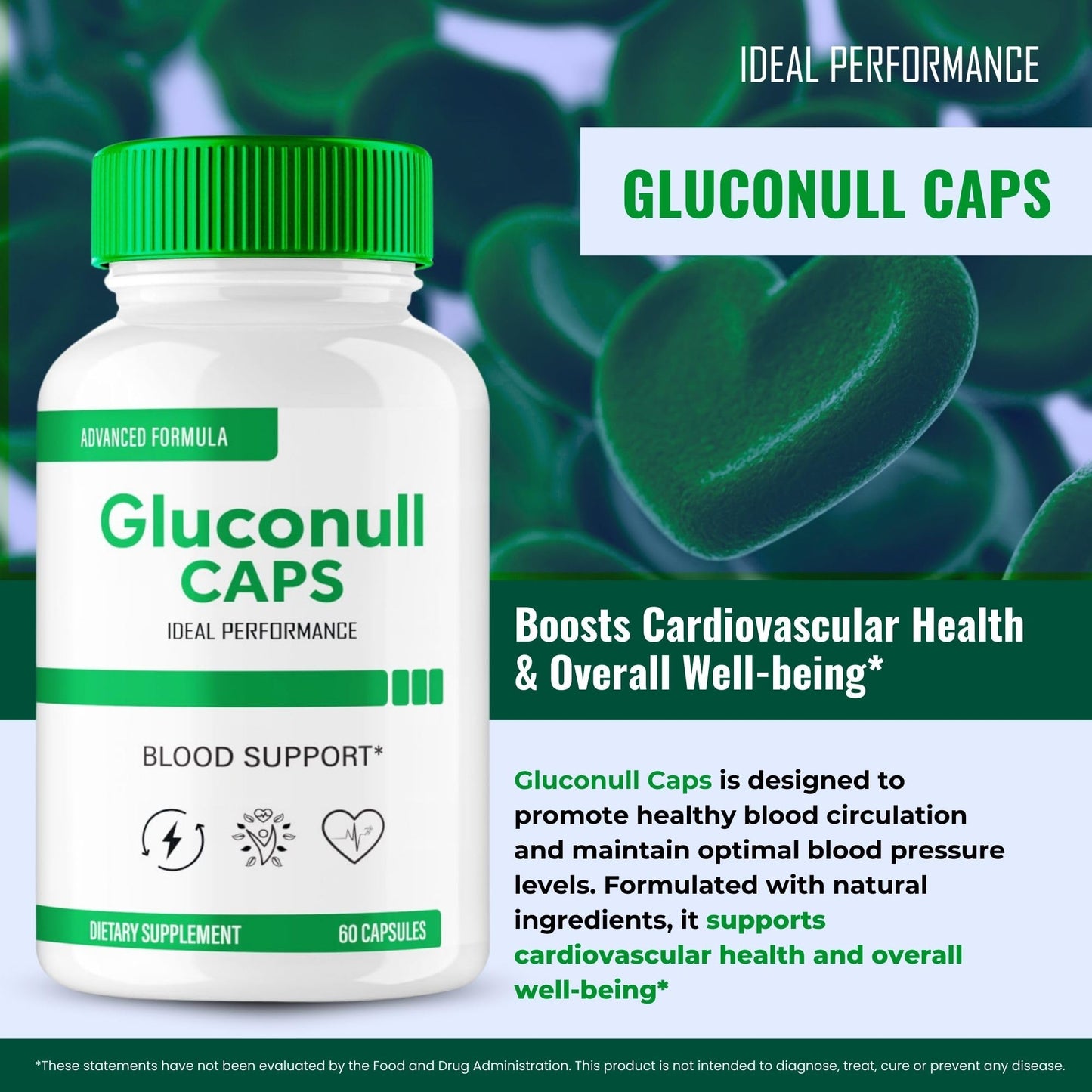 IDEAL PERFORMANCE Gluconull Capsules, 180 Capsules