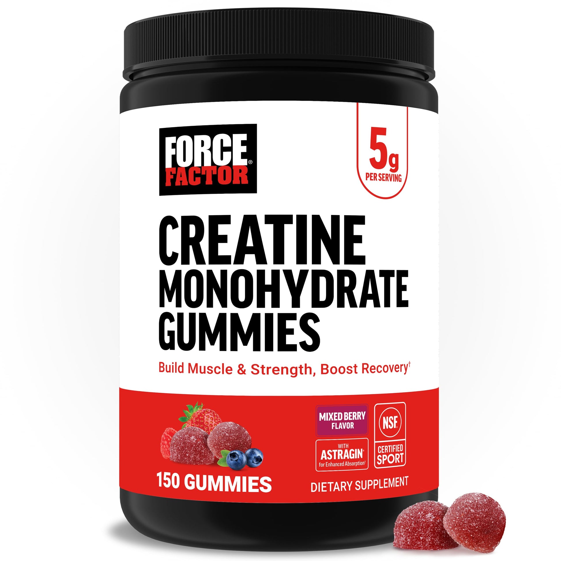 Force Factor Creatine Monohydrate Gummy, 150