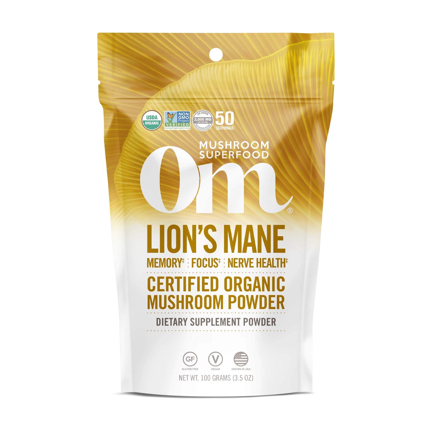 OM MUSHROOM SUPERFOOD Mushroom Matrix Lion's Mane Powder 4 Ounce