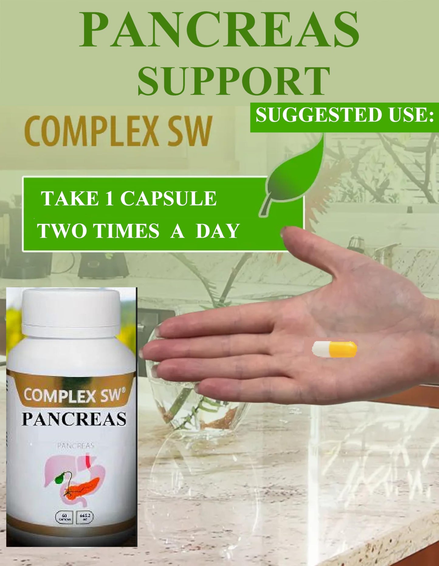 Generic Pancreas Cleanse Detox & Repair Supplement Capsule 60 Count