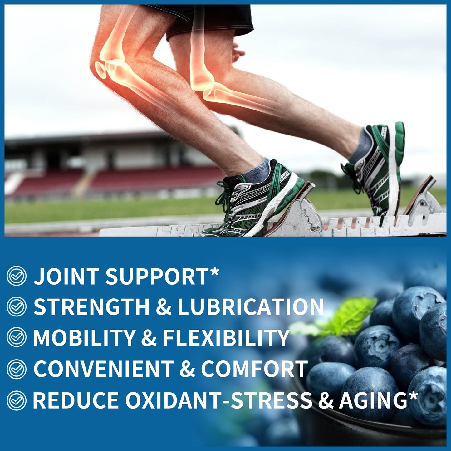Natures Aid Glucosamine Chondroitin Gummies with MSM & Elderberry Extra Strength - Joint Support, Antioxidant Immune Support, 120 Count