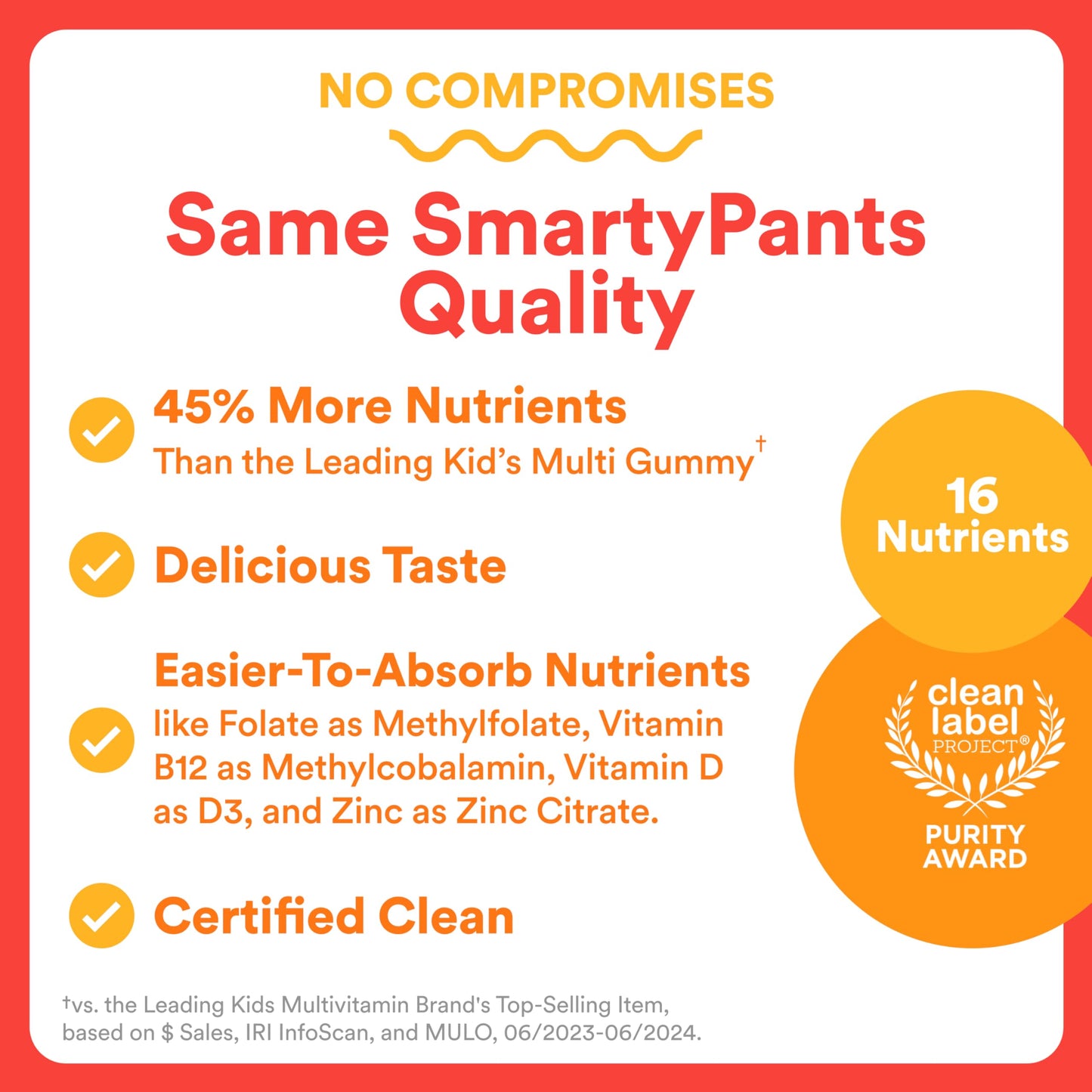 SmartyPants Kids Multivitamin Gummies, Omega 3 (DHA/EPA), Vitamins D3, C, B12, B6, Vitamin A, K & Zinc, Gluten Free, Cherry Berry Punch Flavors, 60 Count (30 Day Supply)
