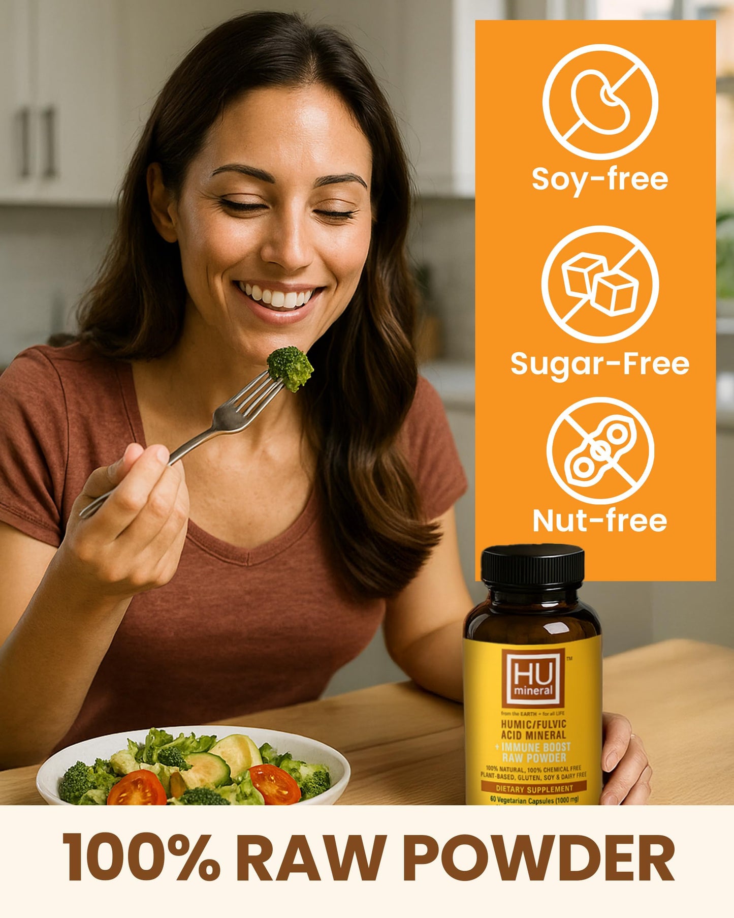 HUmineral Humic & Fulvic Acid Supplement Capsules 60 Count