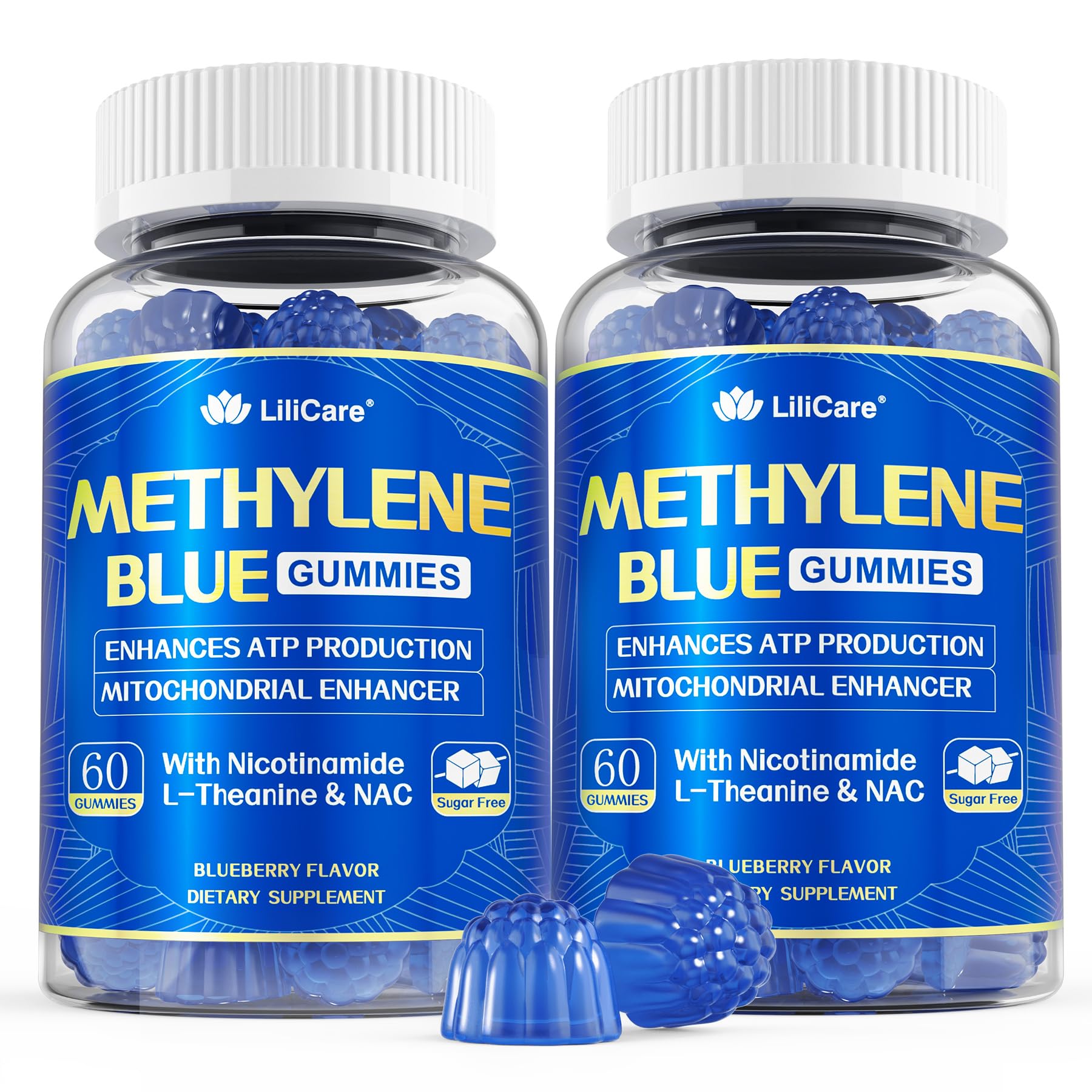 LILICARE Methylene Blue Gummies for Humans, 120 Count