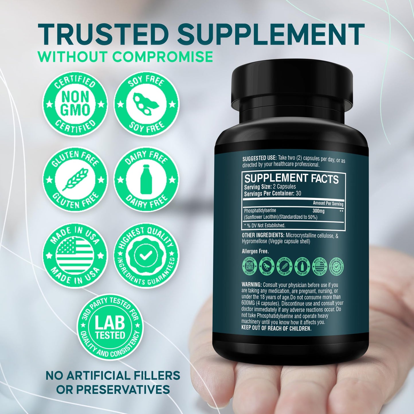 NeuroGuard Phosphatidylserine Supplement Capsule, 60 Count