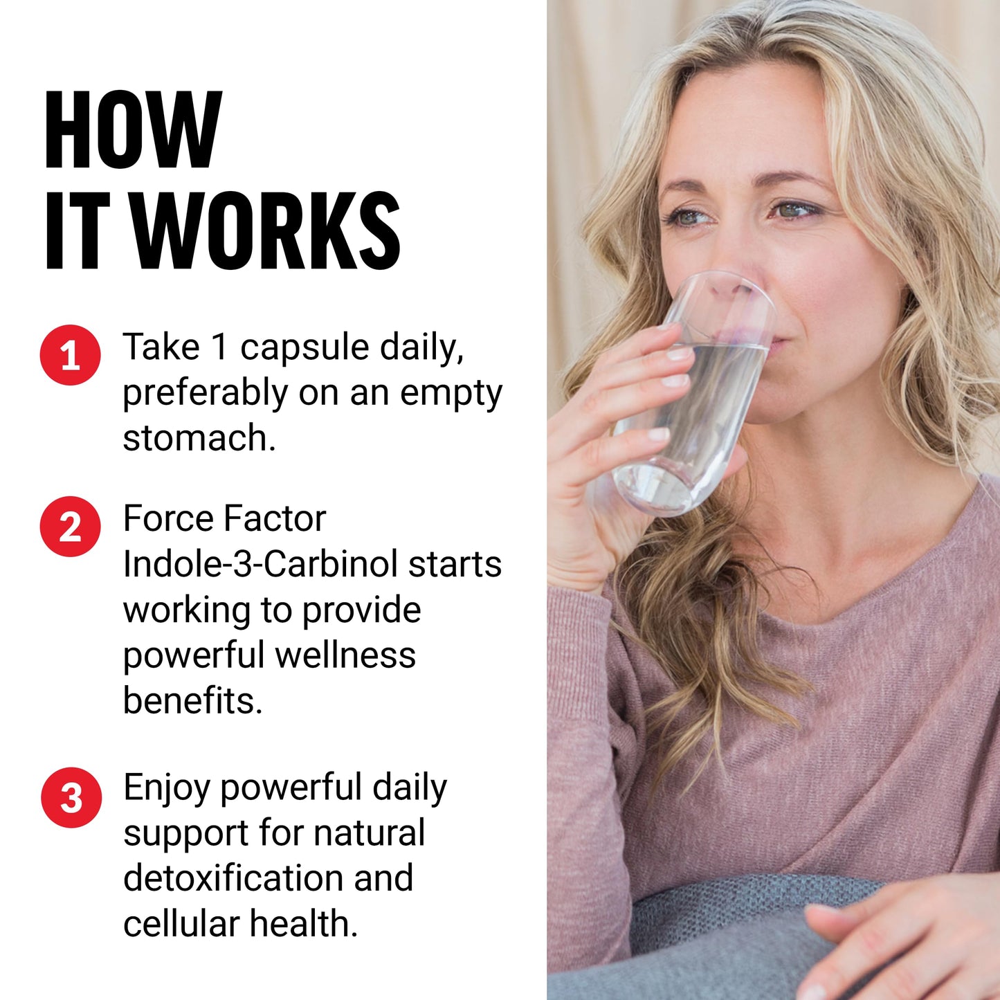 Force Factor Indole-3-Carbinol 200mg Detox and Antioxidant Supplement, 60 Capsules