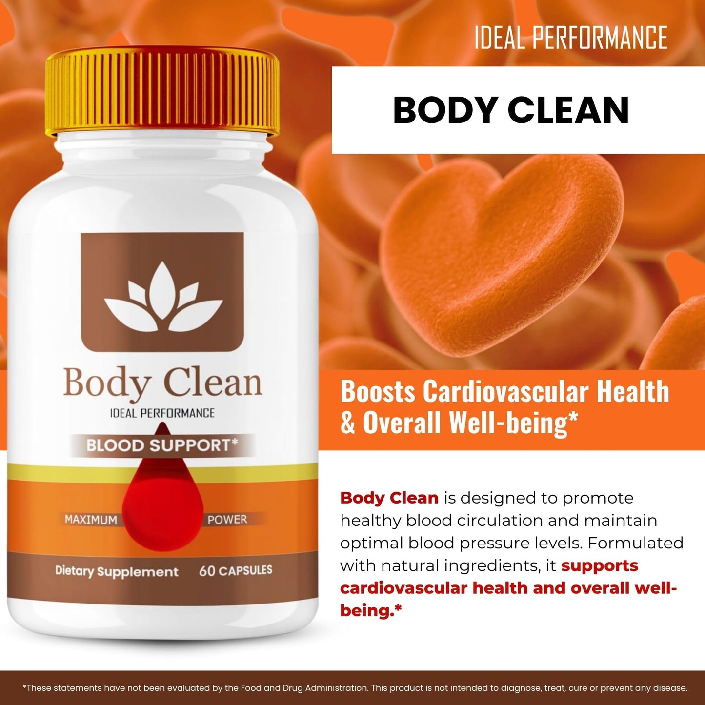 Ideal Performance Body Clean Capsules, 120 Count