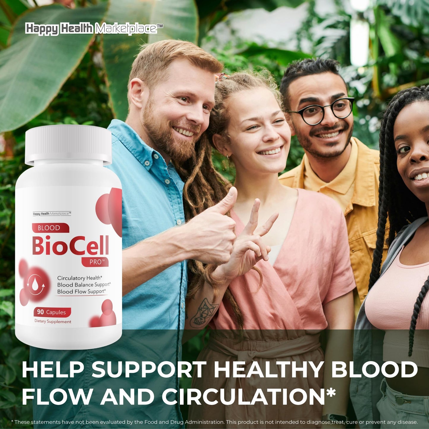 Happy Health Marketplace Blood BioCell Pro Capsule 90 Count