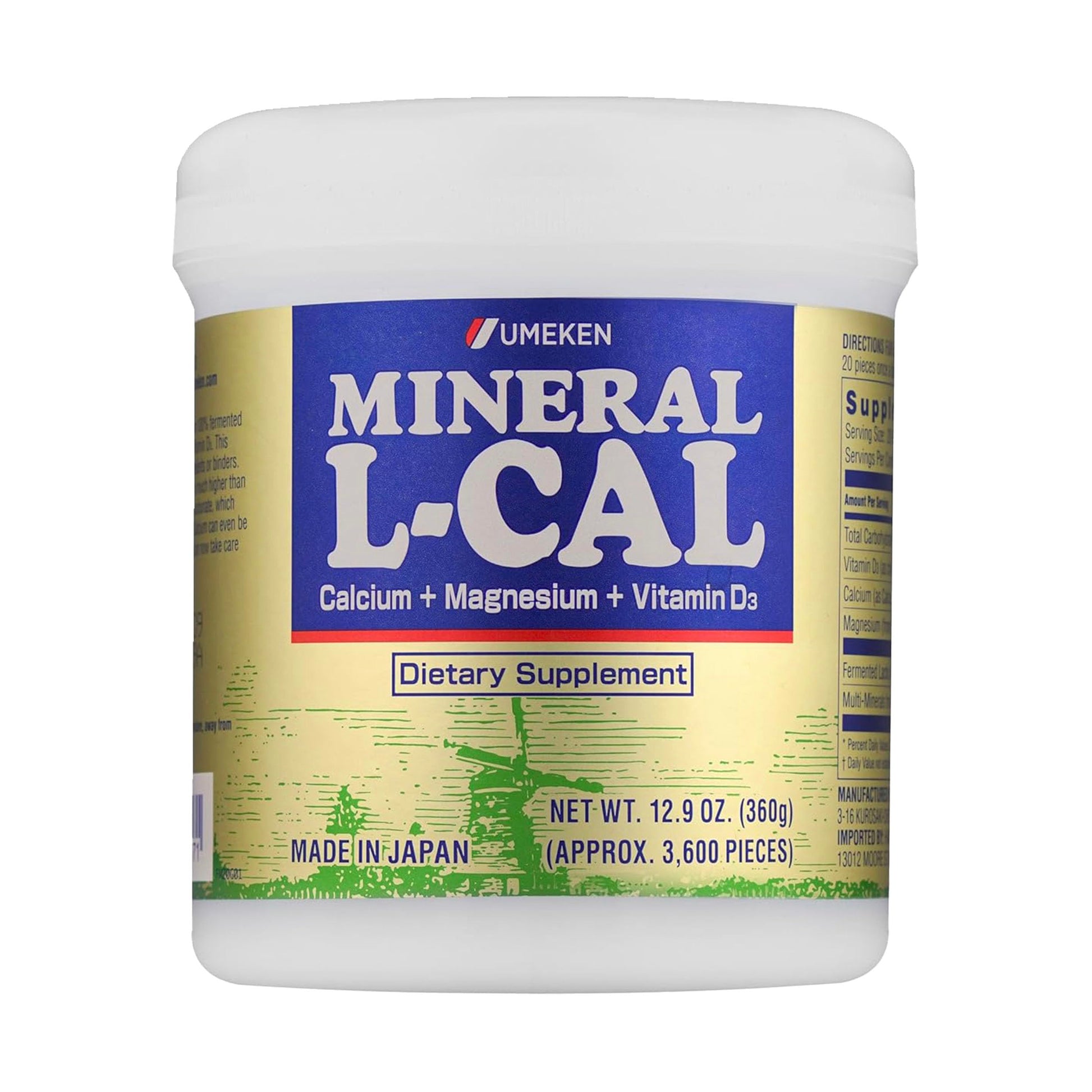 Umeken Mineral L-Cal Calcium with Vitamin D3 Tablet, 1 Tablet