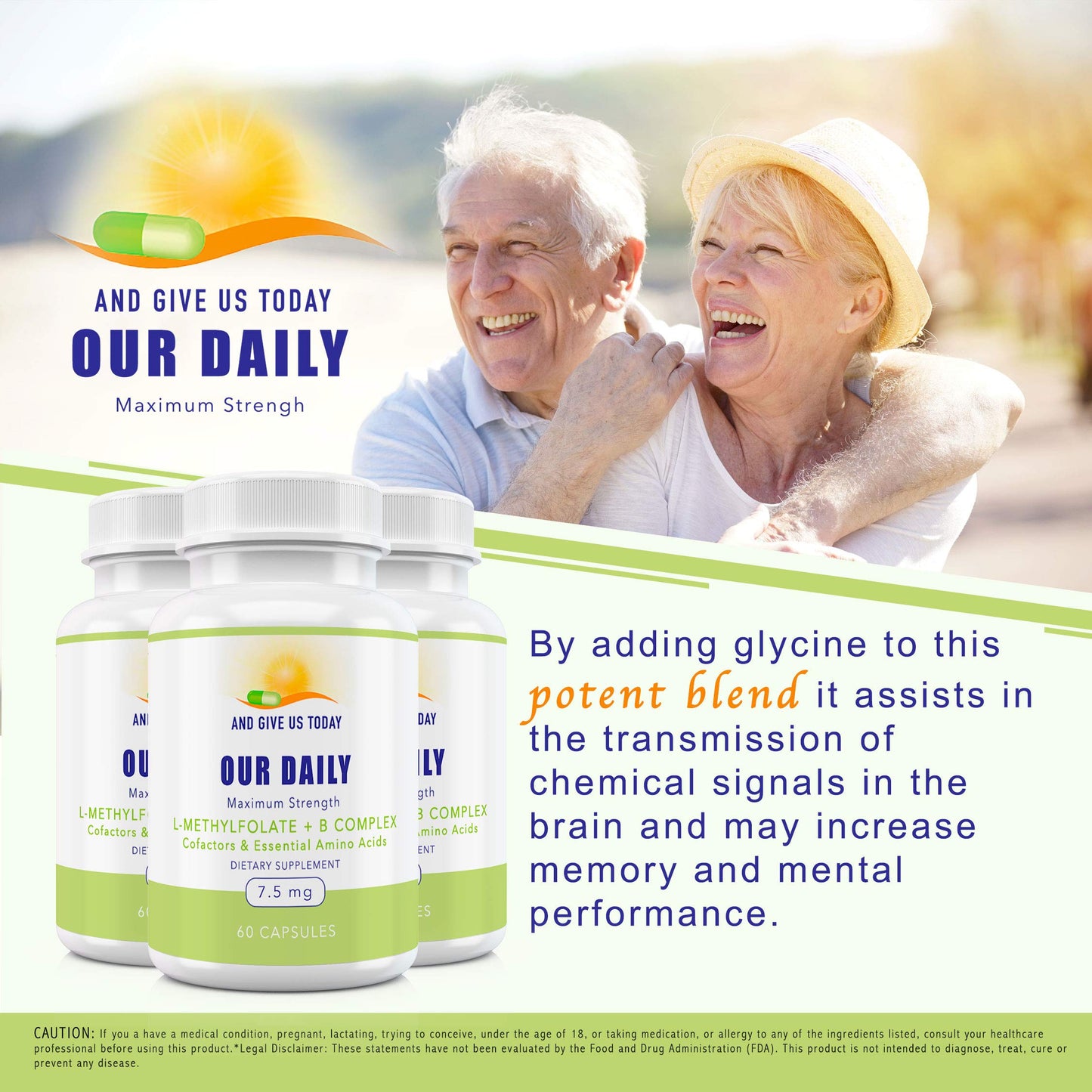 And Give Us Today Our Daily Our Daily Vites L-Methylfolate B Complex Cofactors & Essential Amino Acids Capsule 60 Count