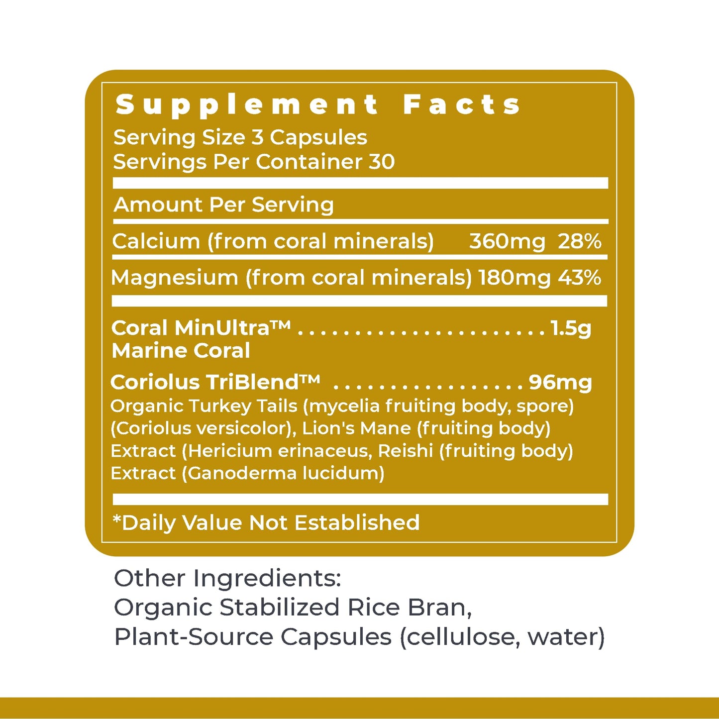 Premier Research Labs Calcium Magnesium Plus with Mushroom Complex - Reishi & Lions Mane, Calcium Magnesium Supplement for Bone Health, 90 Vegetarian Capsules