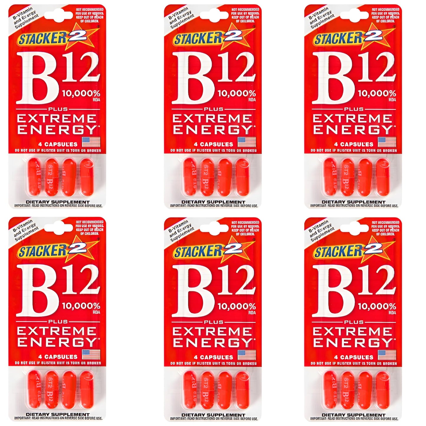 Generic Stacker B12 Extreme Energy, 24 Capsules