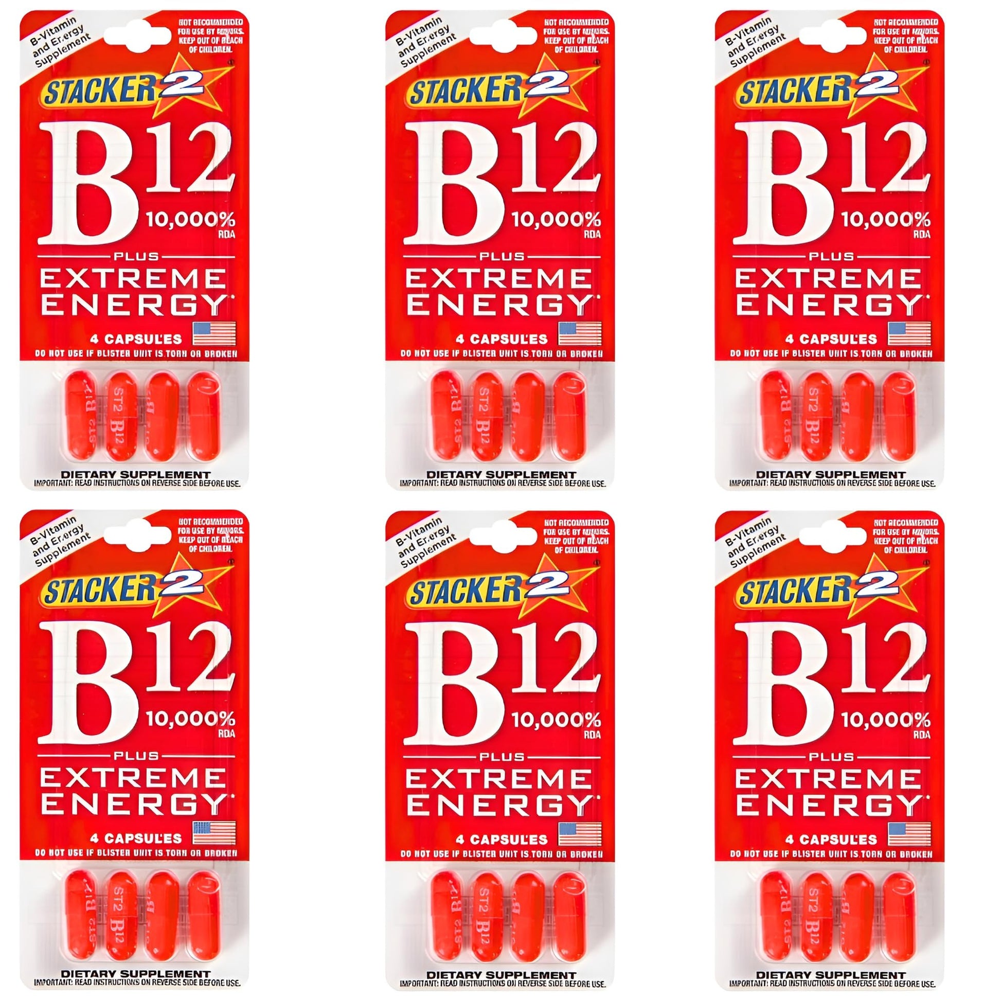 Generic Stacker B12 Extreme Energy, 24 Capsules