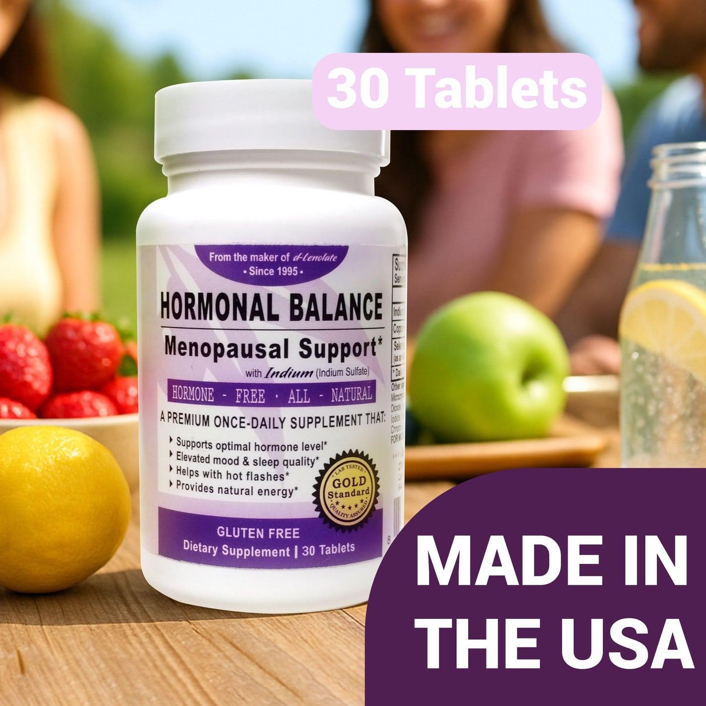 East Park Menopause Support Supplement with Indium – Women's Daily Trace Mineral Blend with Zinc, Selenium & Copper – Dietary Supplement Tablet, 30 Count