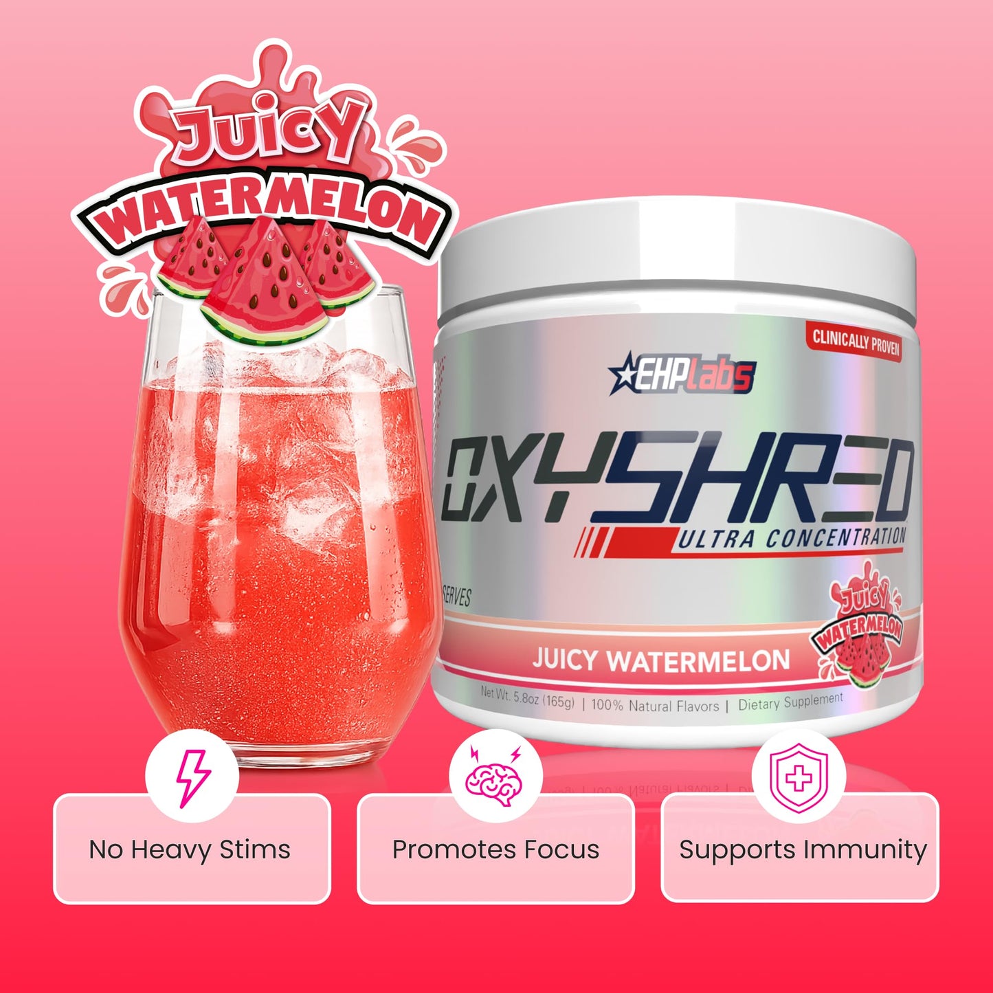 EHP Labs OxyShred Pre Workout Powder, 33 Servings