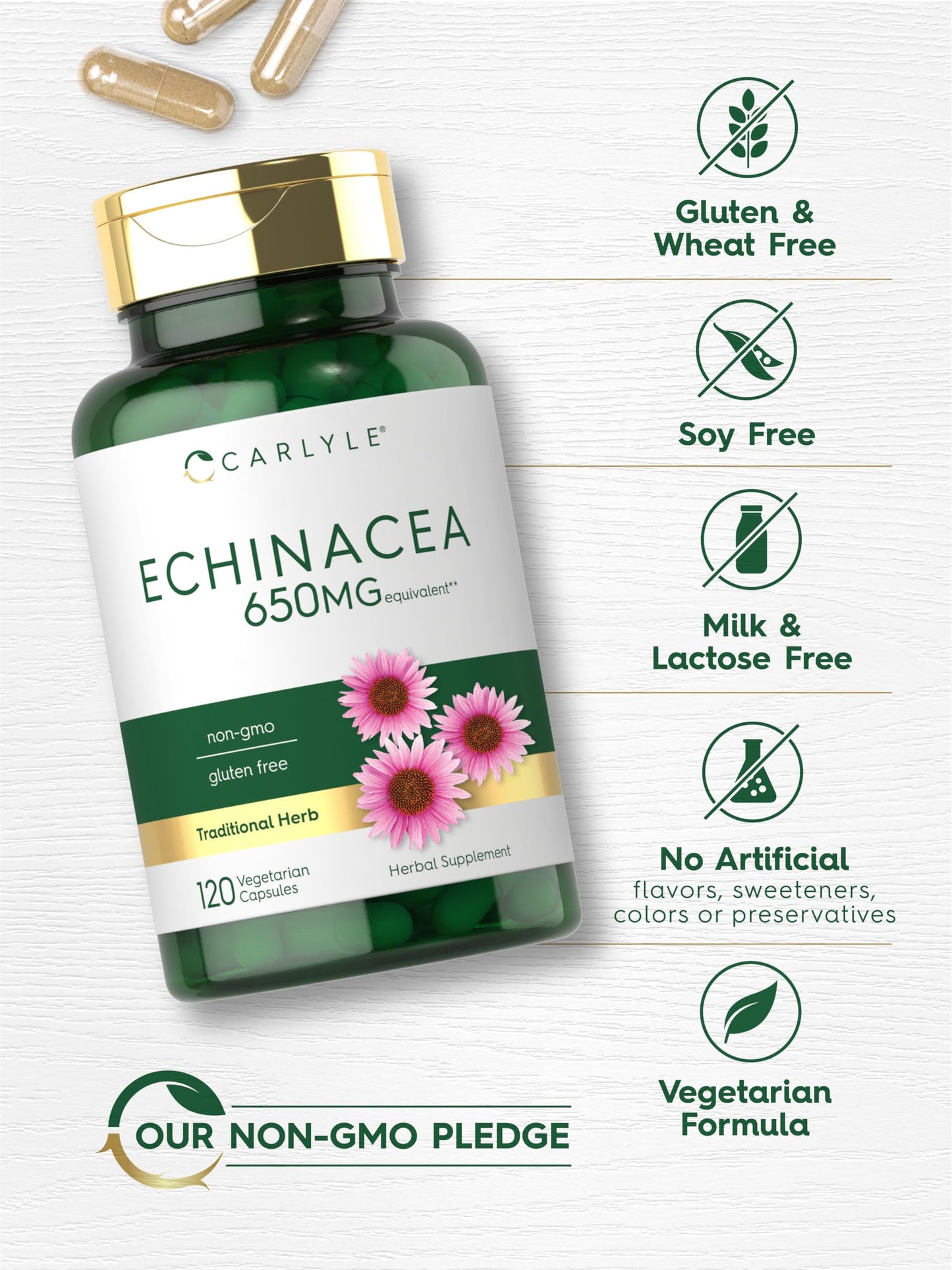Carlyle Echinacea Capsules 120 Count