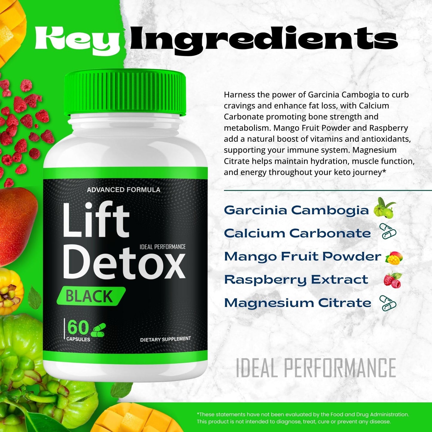 IDEAL PERFORMANCE Lift Detox 300 Capsules