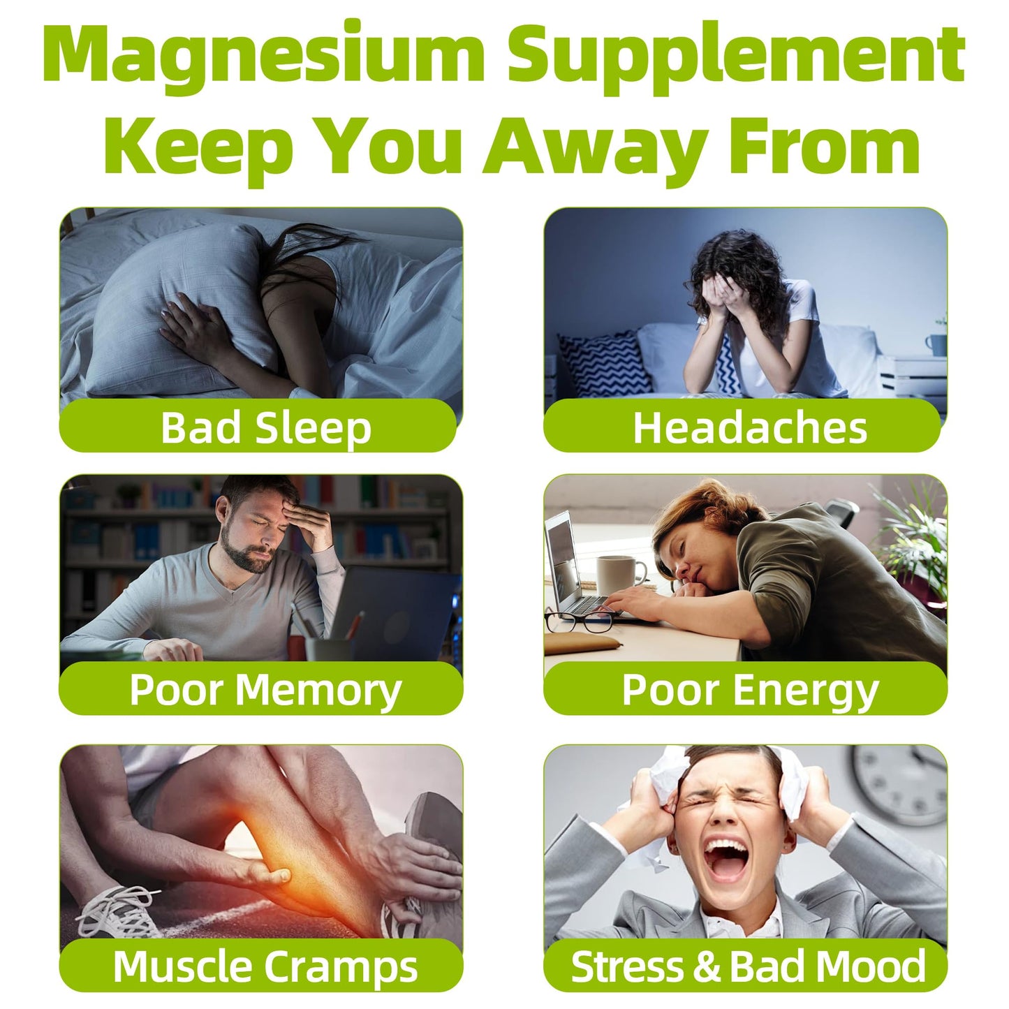 YKEOI Magnesium Glycinate Gummies 500 mg, 90 Count