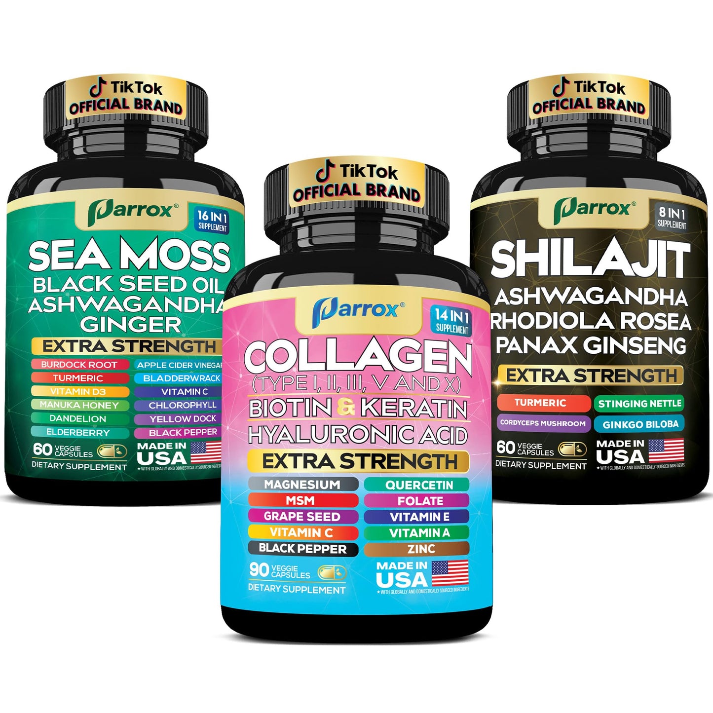 Parrox Ultimate Wellness Trio Capsules, 210 Capsules