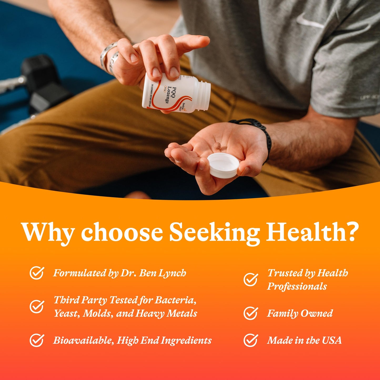 Seeking Health PQQ Lozenge 20 mg, 30 Lozenges