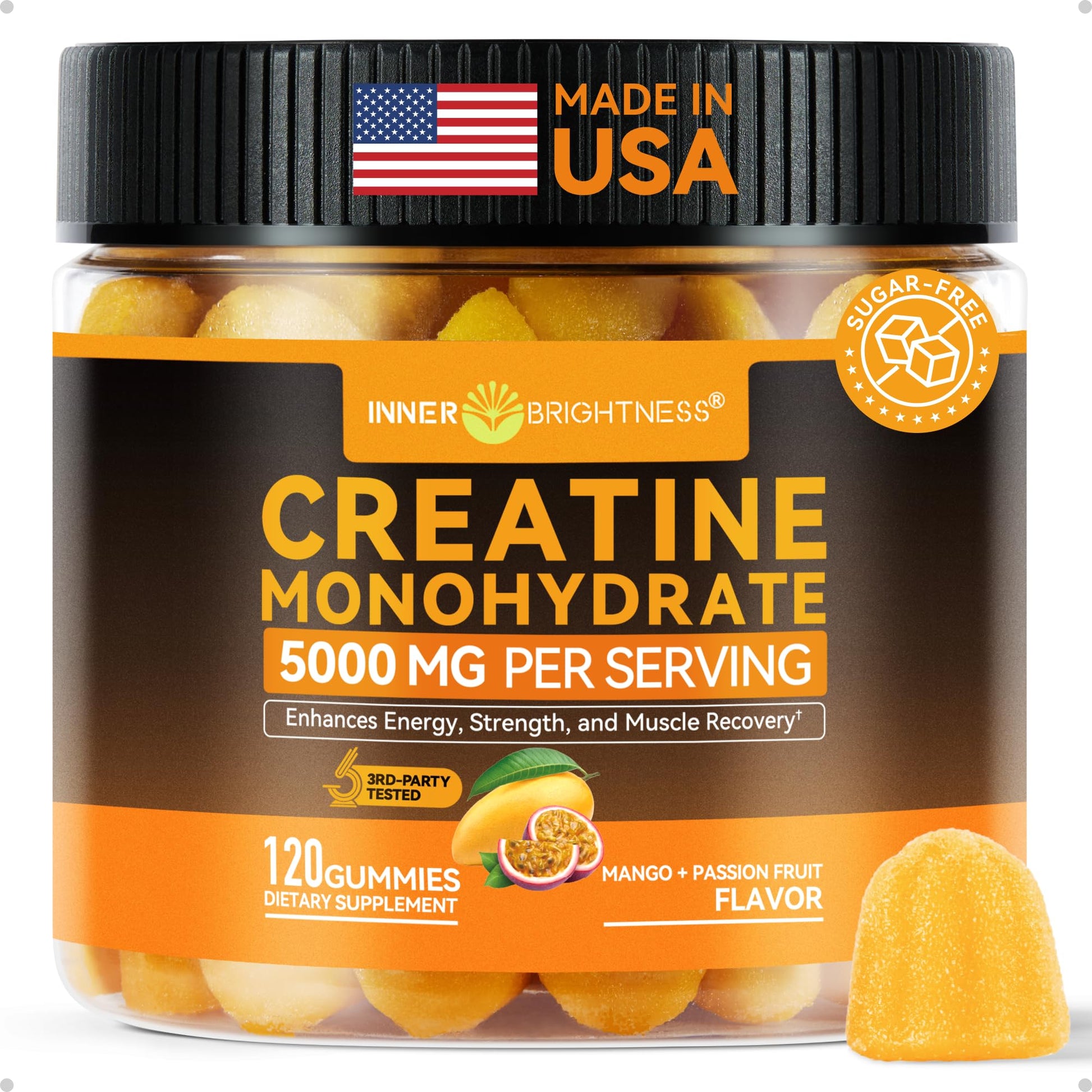 Inner Brightness Creatine Monohydrate Gummies, 120 Count