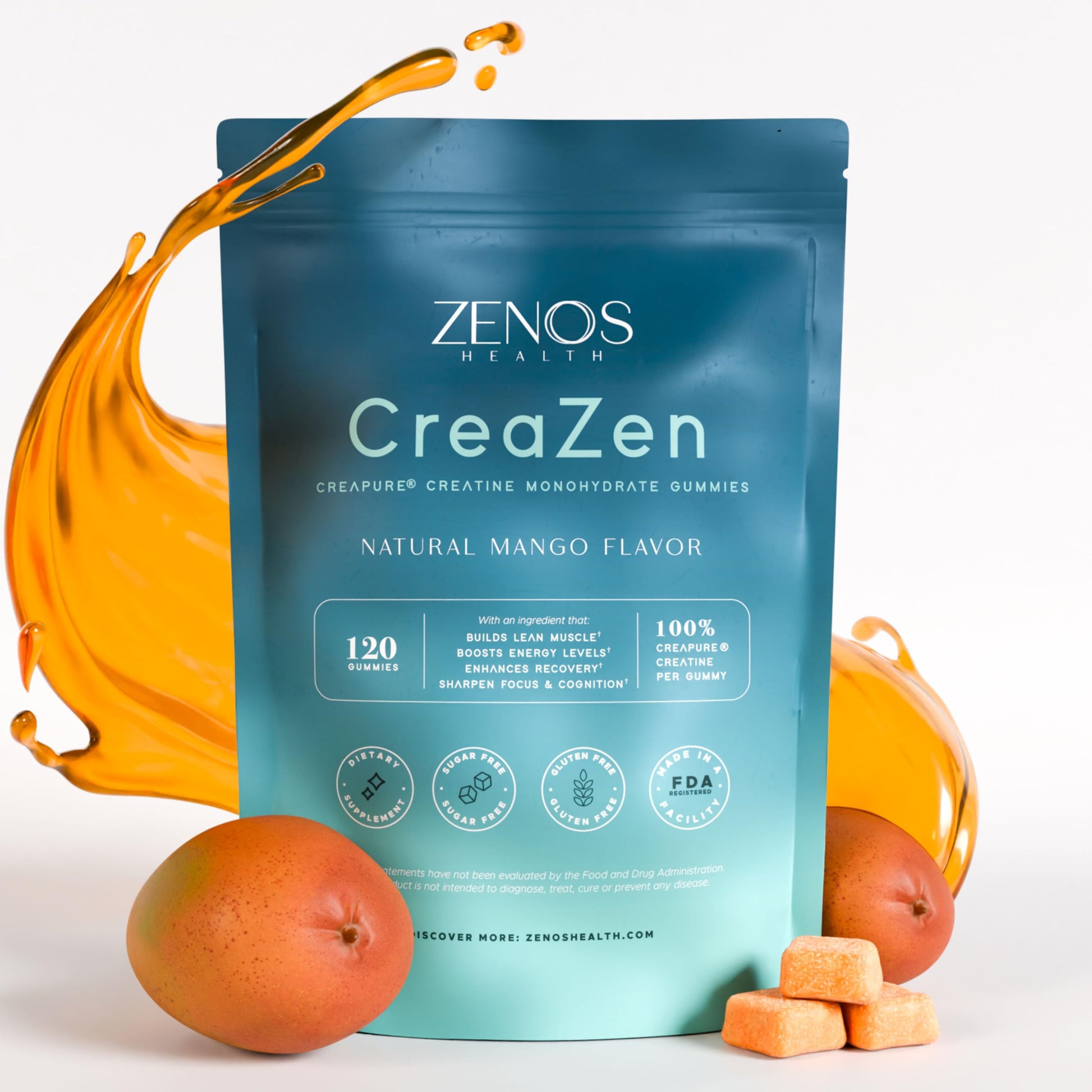 Zenos Health CreaZen Creatine Monohydrate Gummies 120 Count