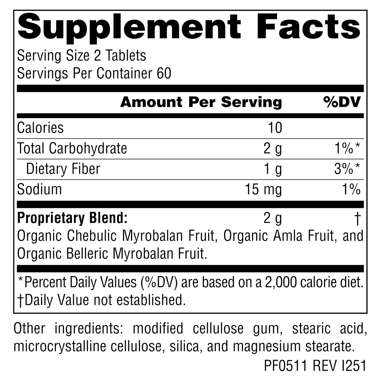 Planetary Herbals Triphala Gold 1000mg Extra Strength Ayurvedic Tablets, 120 Tablets