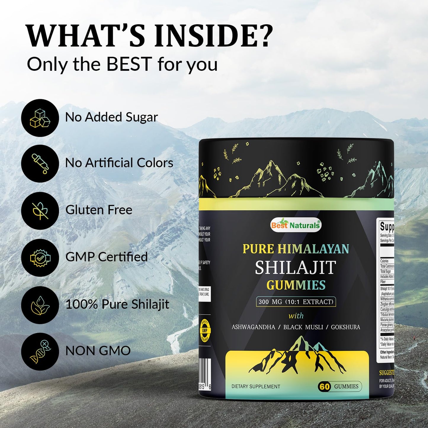 Best Naturals Shilajit Gummies 60 Count