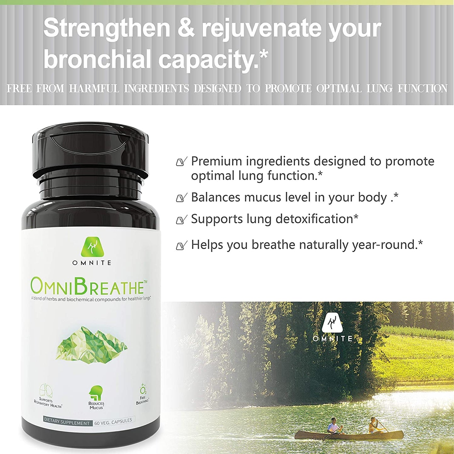 Omnite Omnibreathe 60 Capsules