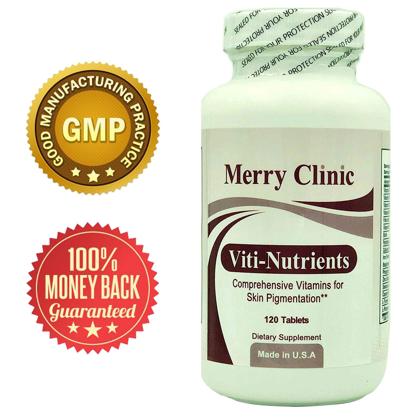 Merry Clinic Viti-Nutrients Comprehensive Vitamins for Skin Pigmentation, 120 Tablets