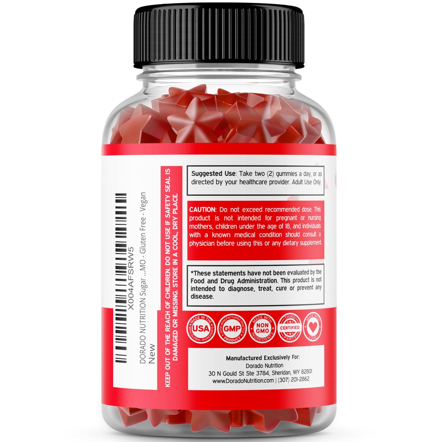 DORADO NUTRITION Fruit and Veggies Supplement 120 Gummies