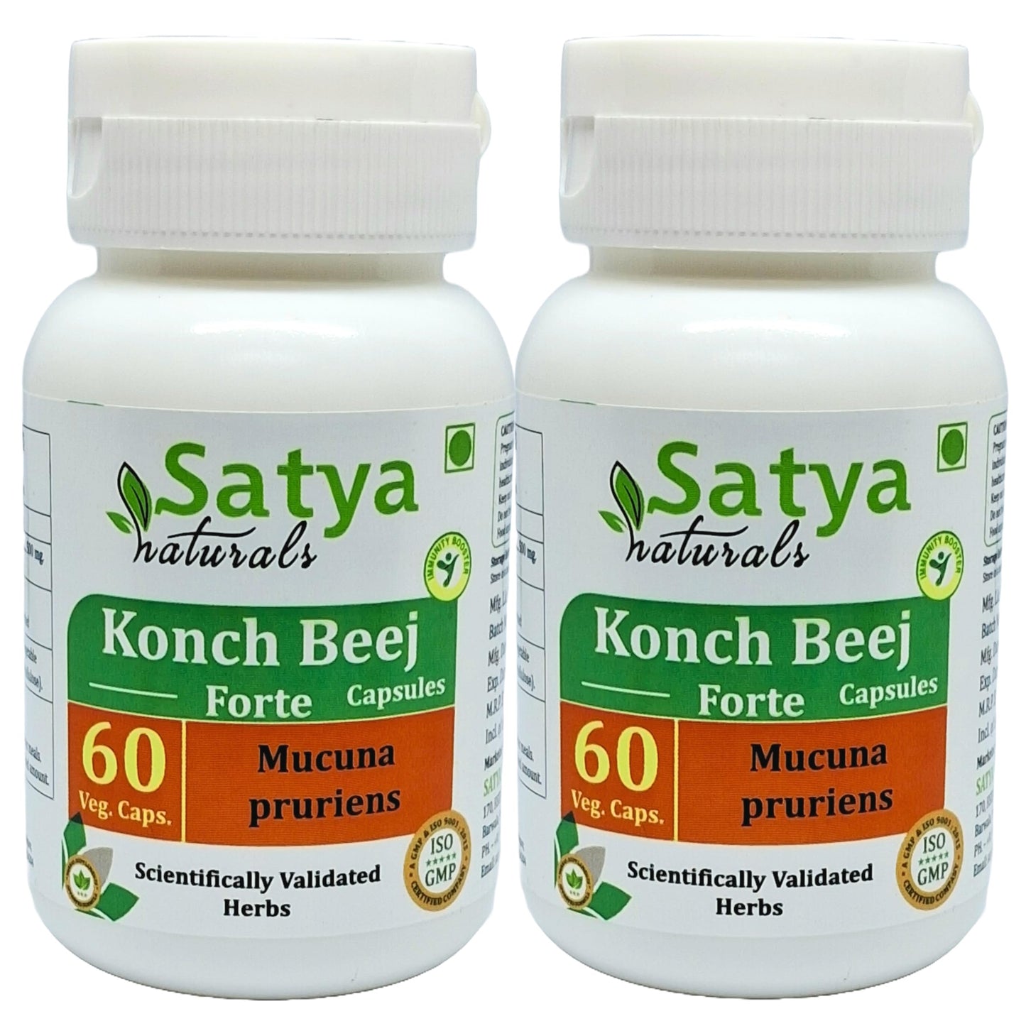 Satya Naturals Konch Beej Forte Capsules, 120 Count