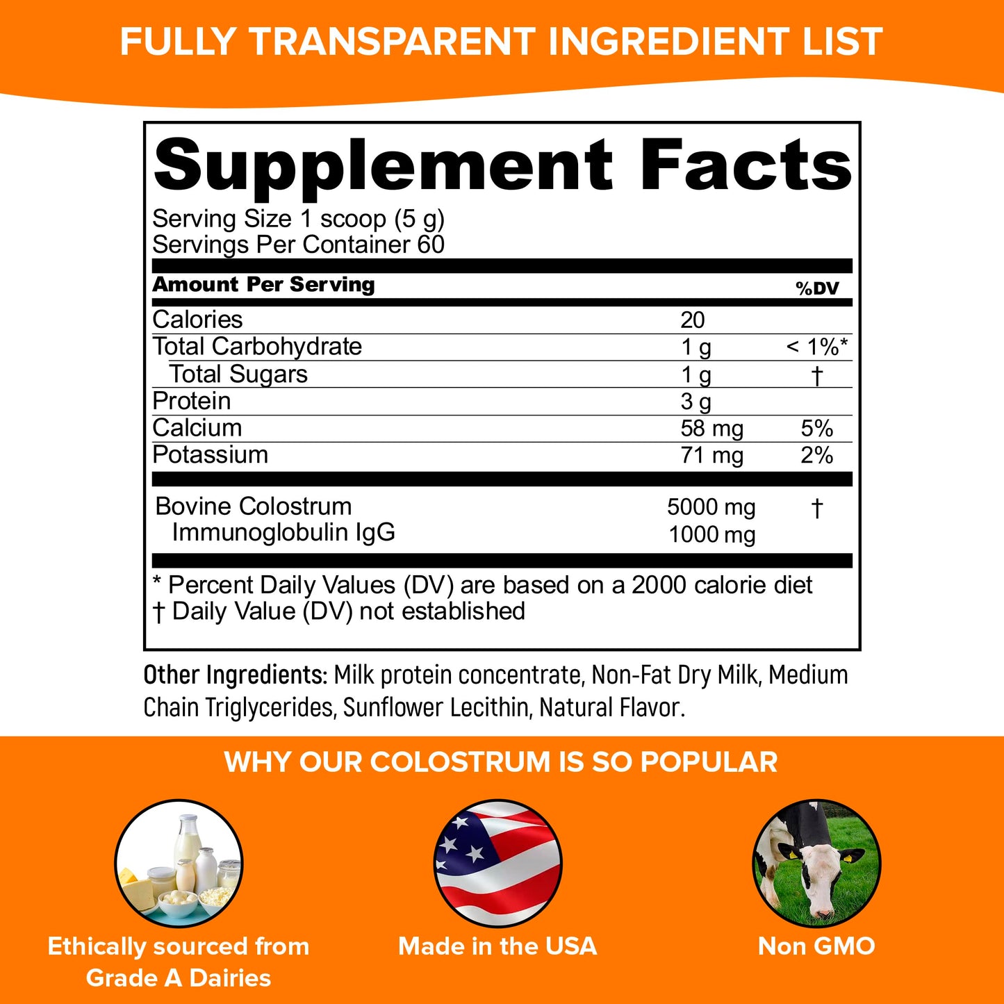 Pure Velvet Colostrum Powder 10.58 Ounce