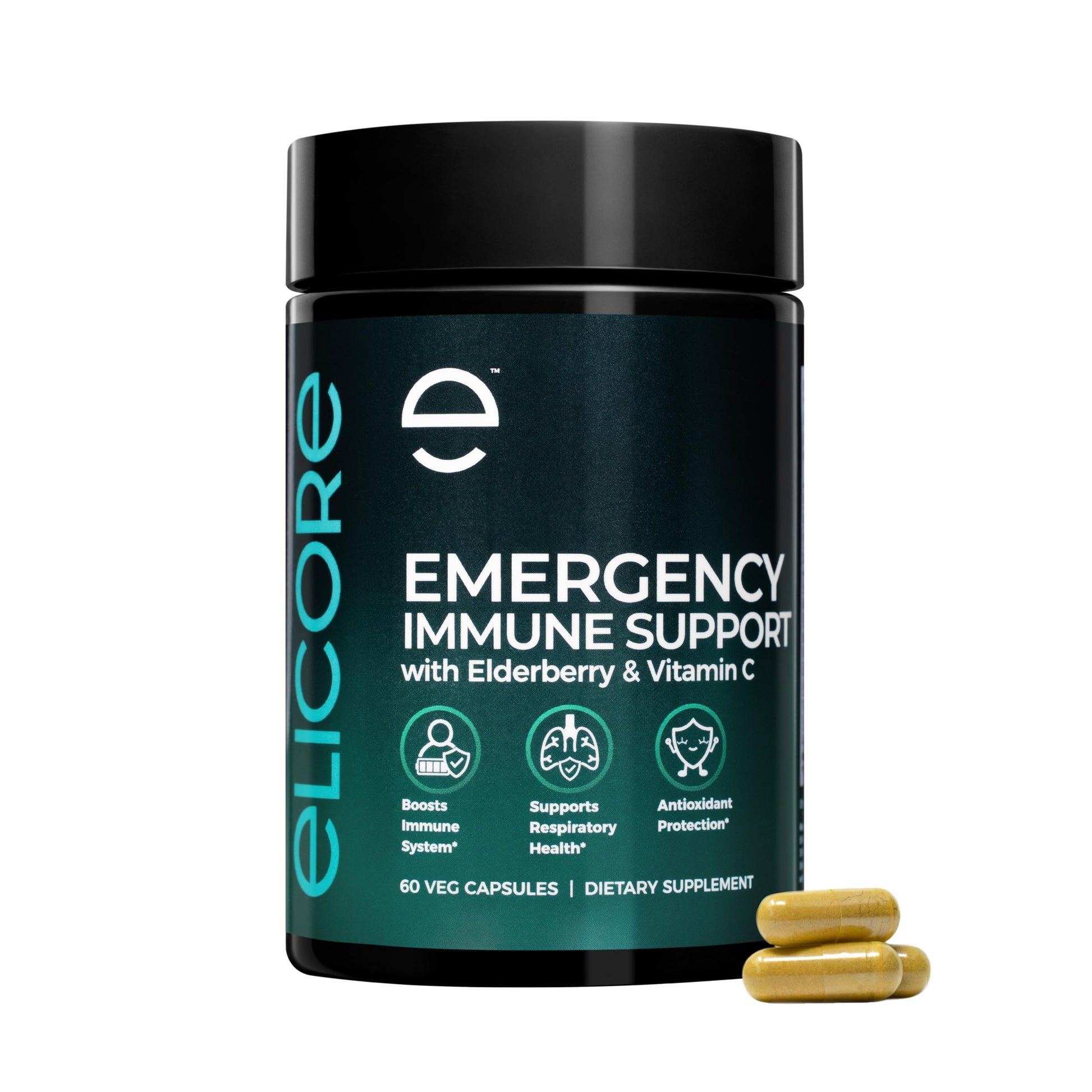 ELICORE Premium Emergency Immune Support Supplement Capsule, 60 Capsules
